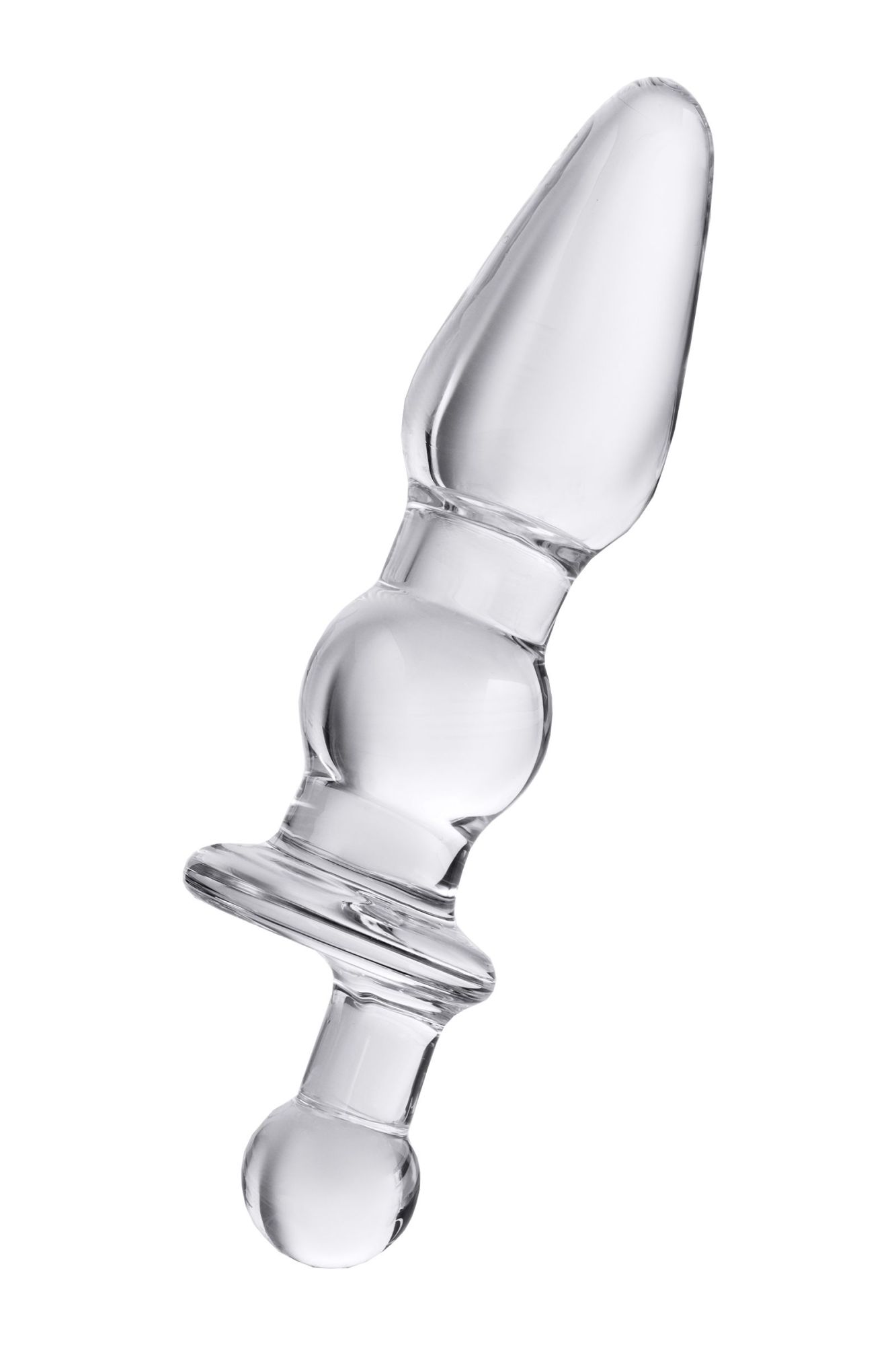 анальная втулка sexus glass, стекло, прозрачная, 17 см, ø 3,5 см в России