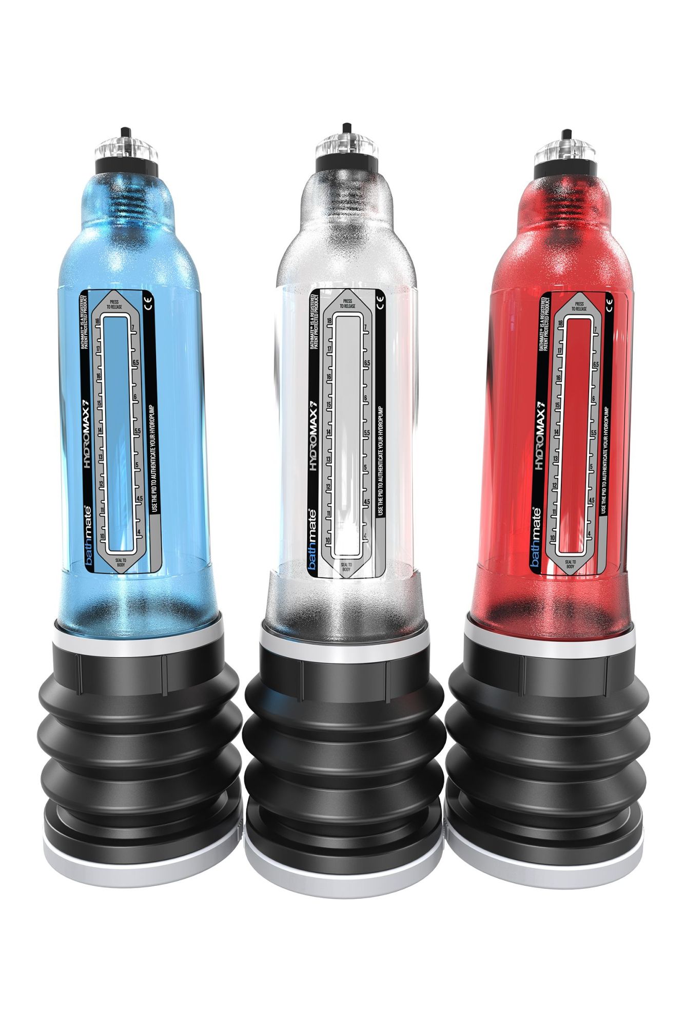 гидропомпа bathmate hydromax7, abs пластик, голубая (аналог hydromax x30) в России