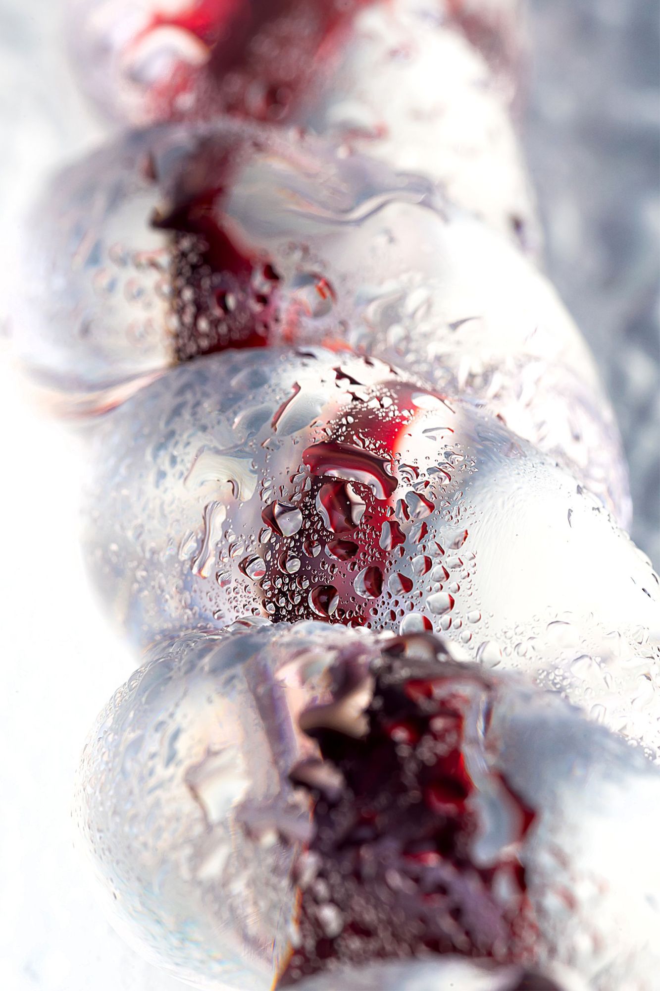 нереалистичный фаллоимитатор sexus glass, стекло, с рельефом, 18 см в России