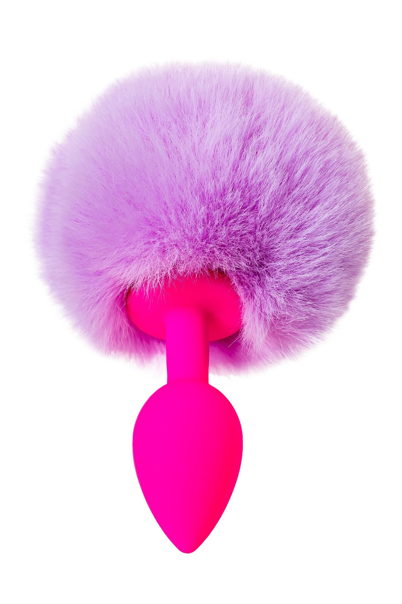 анальная втулка с хвостом todo by toyfa sweet bunny, силикон, розовая в России