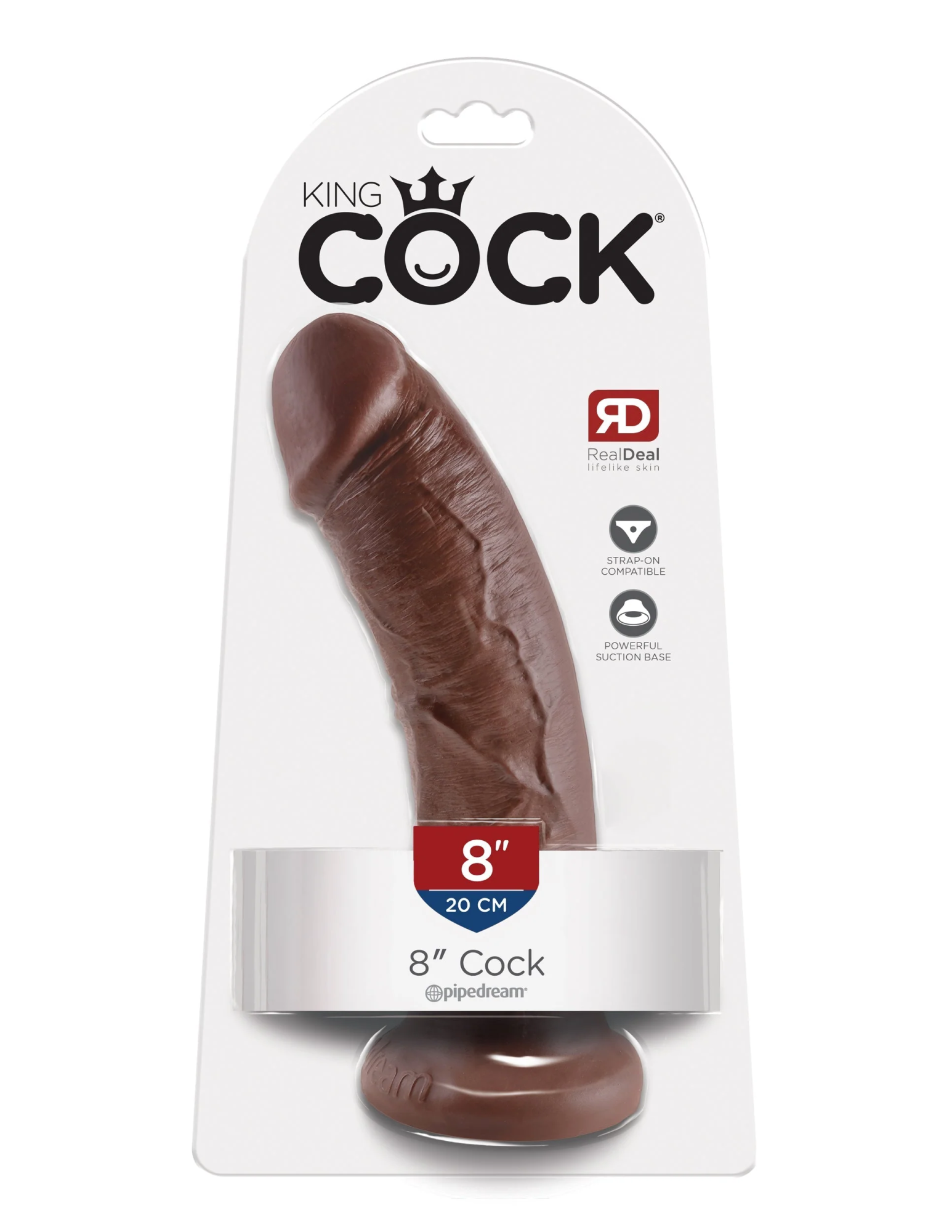 фаллоимитатор king cock 8" cock - brown pipedream 550329pd в России