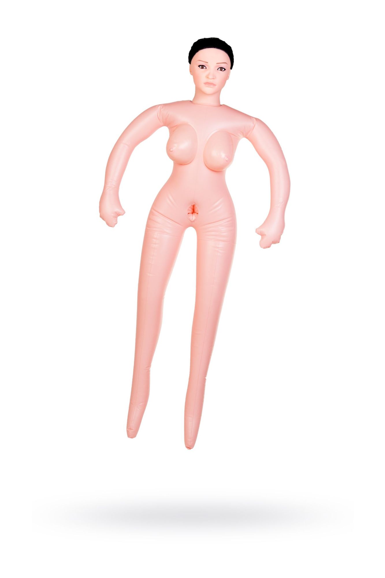кукла надувная dolls-x by toyfa nurse emilia, реалистичная голова,брюнетка, с двумя отверстиями в России