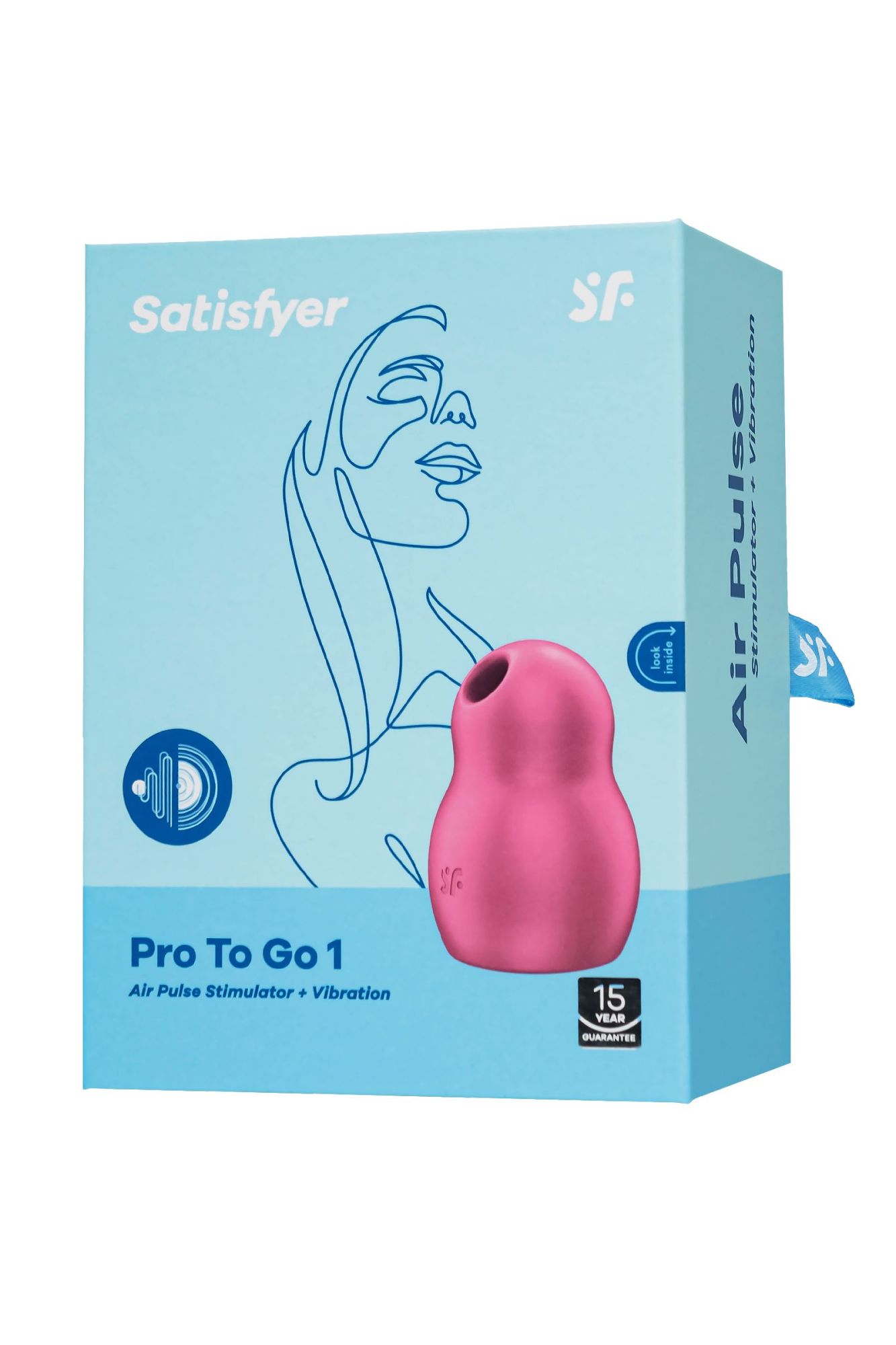 вакуумный стимулятор клитора satisfyer pro to go 1, красный в России