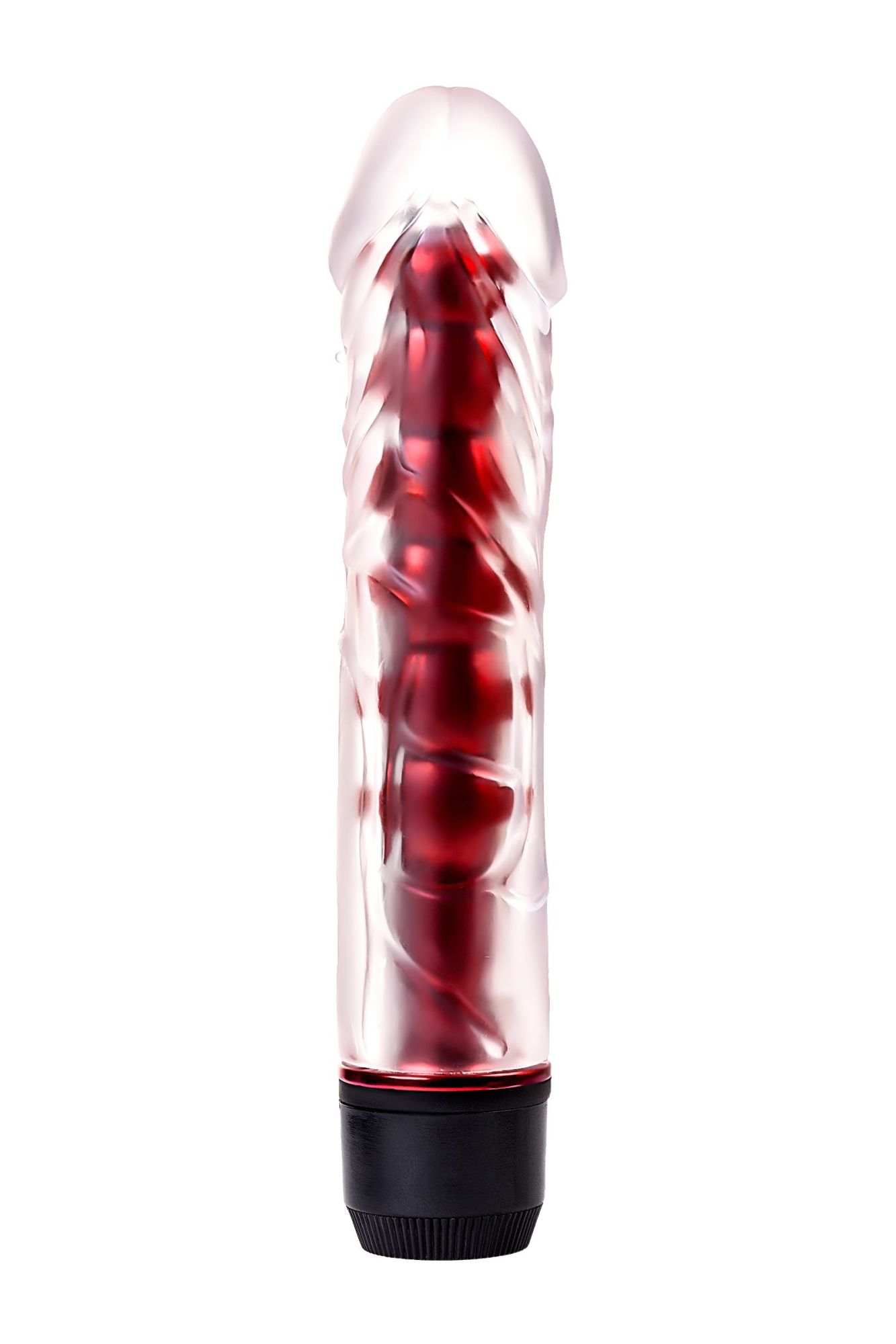 вибратор toyfa trio vibe, tpe, красный, 15,5см в России