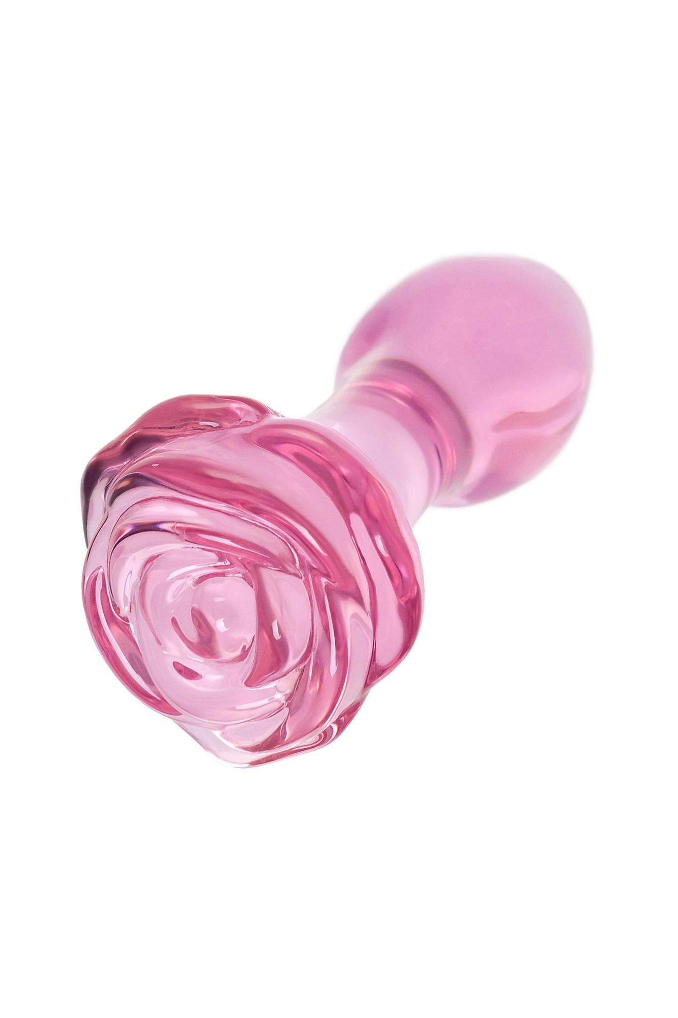 анальная втулка sexus glass, стекло, розовая, 12,6 см в России