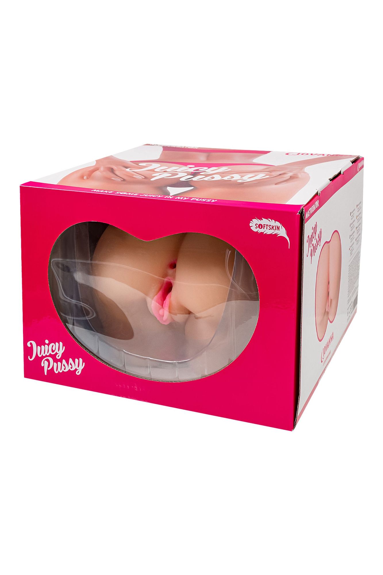 мастурбатор реалистичный juicy pussy giovanna, tpe, телесный, 20 см в России