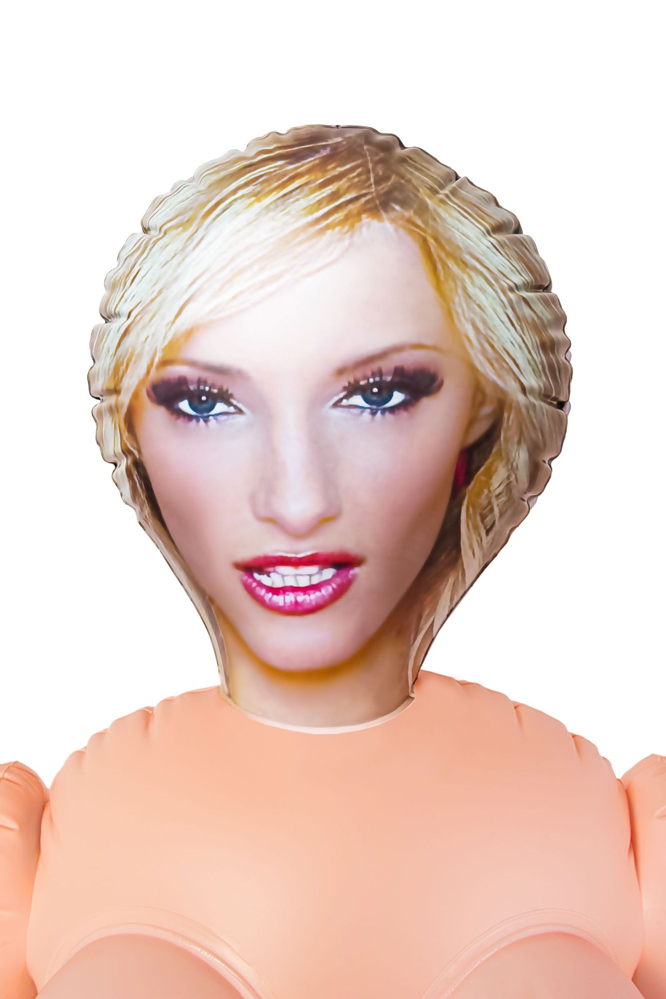 кукла надувная dolls-x by toyfa cecilia, блондинка, с двумя отверстиями, 160 см в России