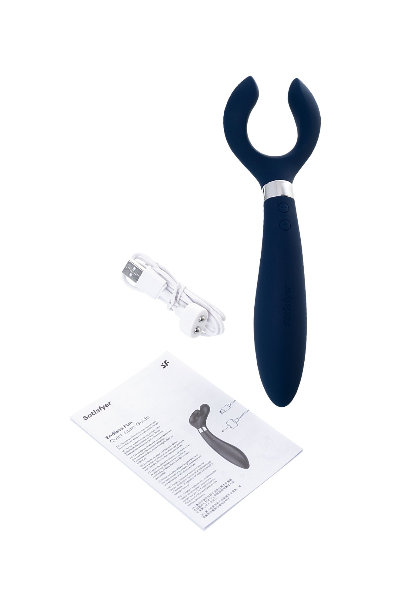 многофункциональный стимулятор для пар satisfyer partner multifun 3, силикон, синий, 23,5 см. в России