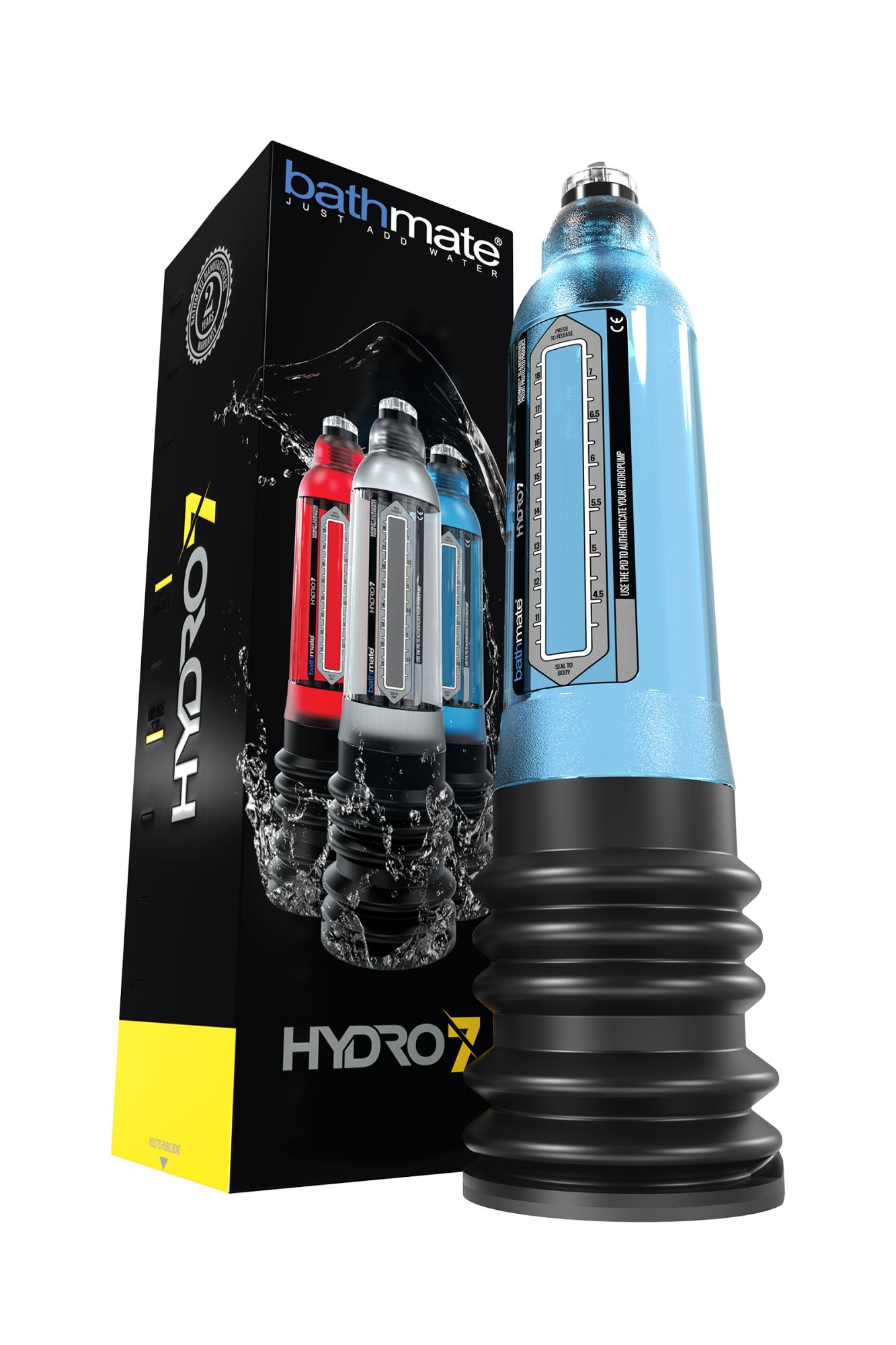 гидропомпа bathmate hydro7, abs пластик, голубая (аналог hercules) в России