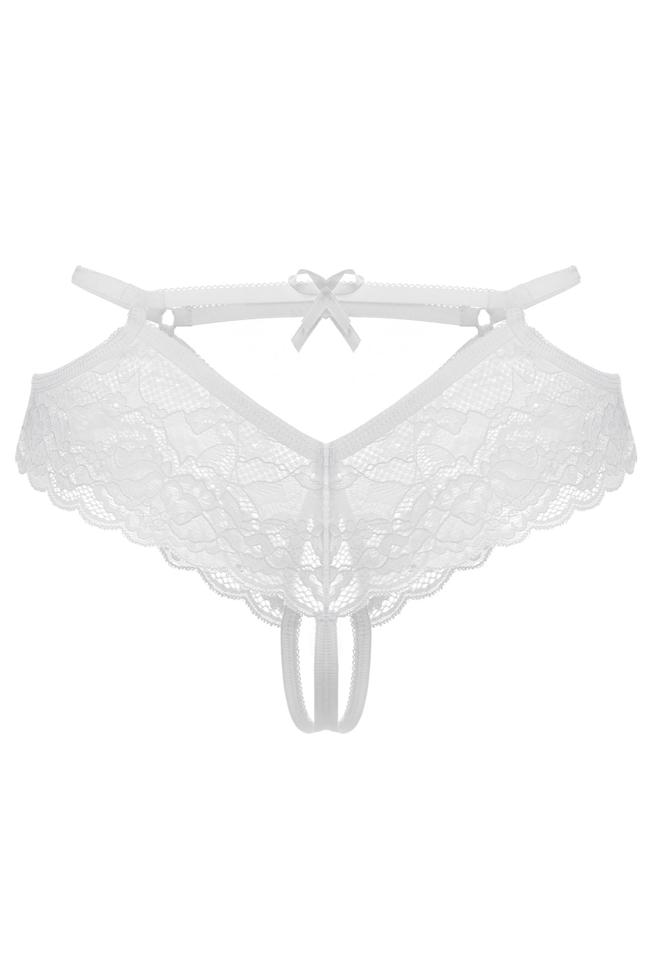 Эротическое эротические трусики erolanta agnes кружевные, белый (50-52) в пакете в России