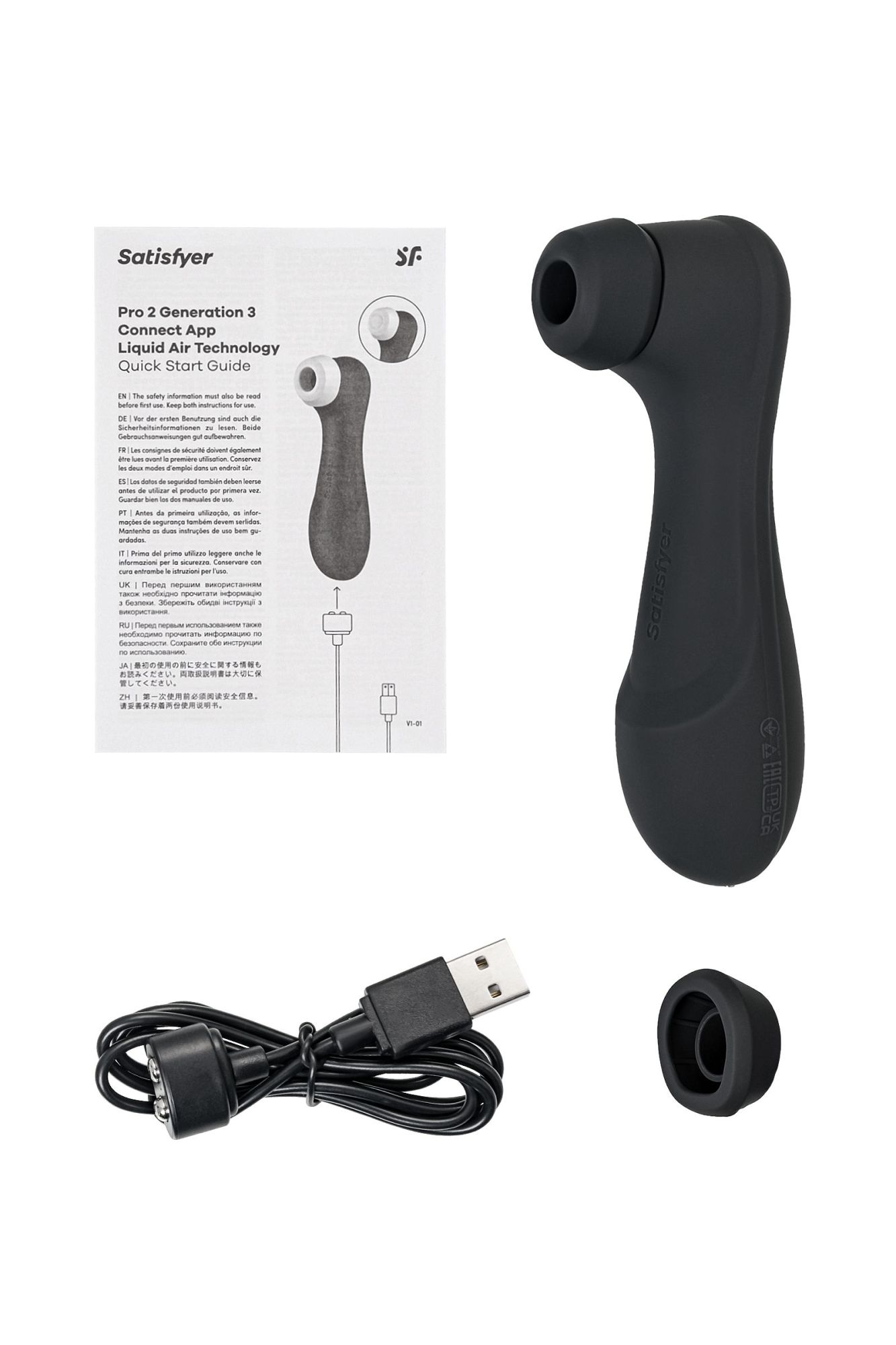 вакуумный стимулятор клитора satisfyer pro 2 generation 3, bluetooth/app, чёрный, 16,4 см в России