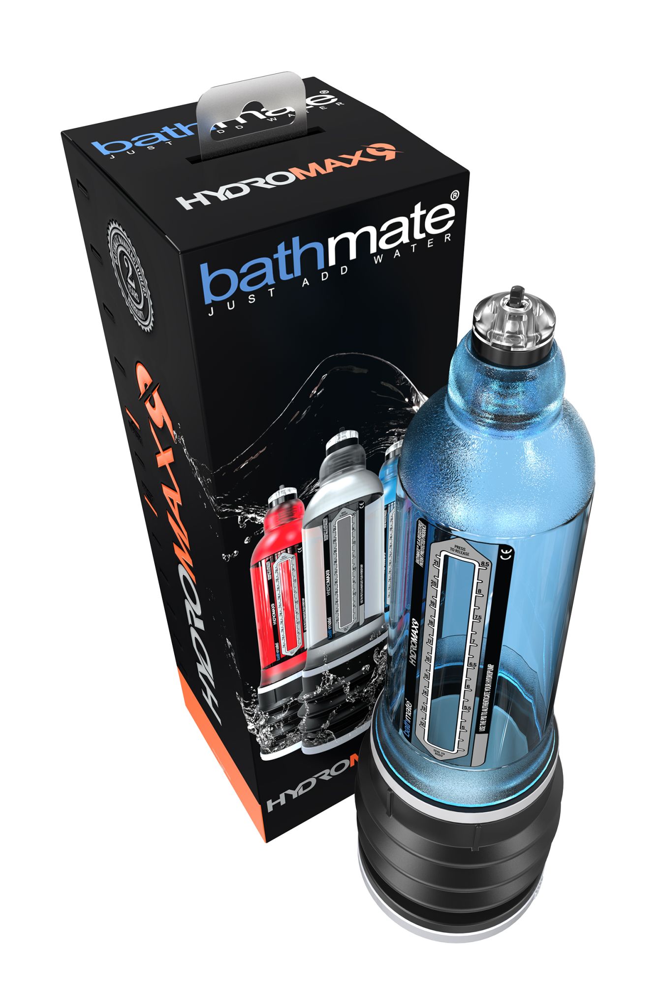 гидропомпа bathmate hydromax9, abs пластик, голубая, 32,5 см (аналог hydromax x40) в России