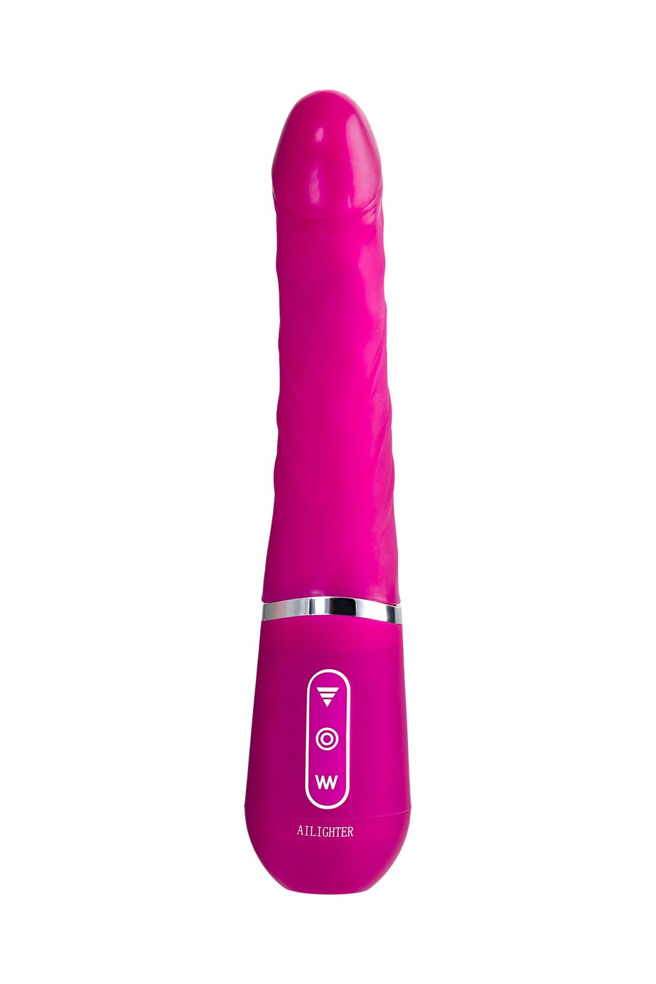 нереалистичный вибратор ailighter smart telescopic lover, tpe, розовый, 27,1 см. в России