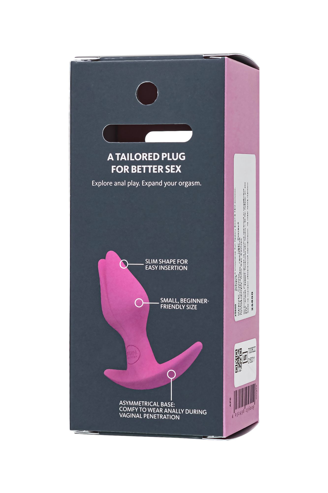 анальный стимулятор fun factory bootie fem силикон, розовый, 8,5 см в России