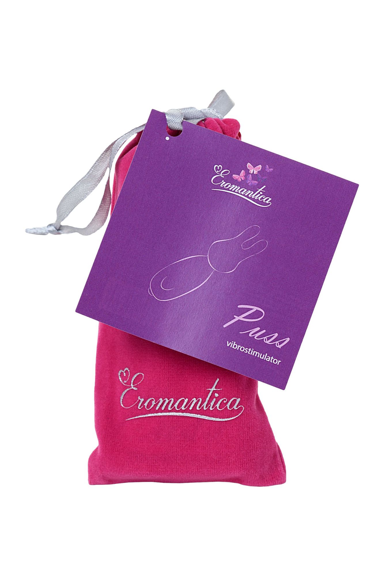 минивибратор eromantica puss, силикон, розовый, 8,5 см в России