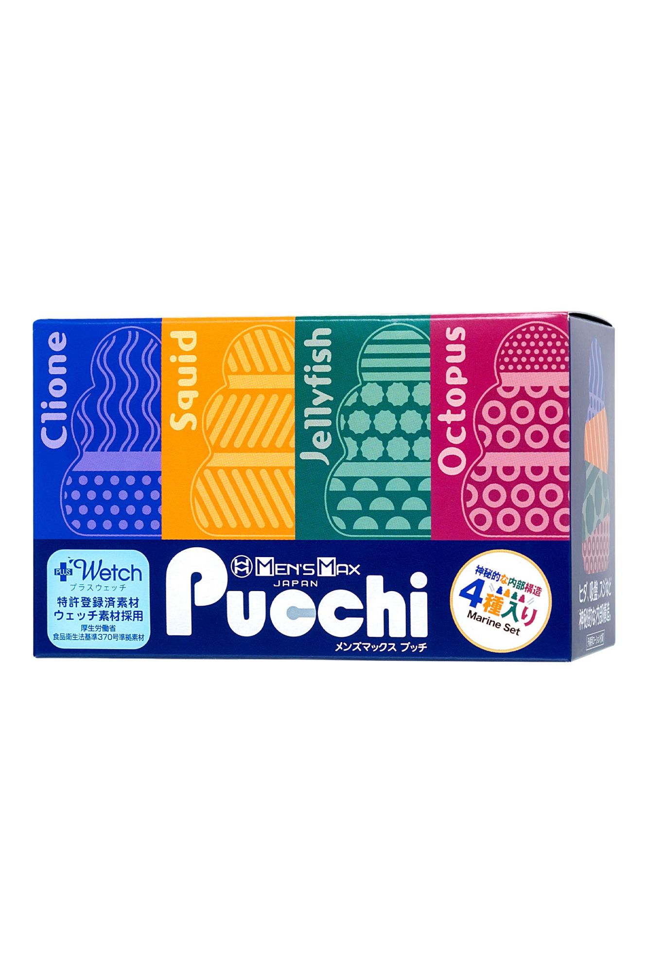 мастурбатор нереалистичный mensmax pucchi set box marine, tpe, белый, 6,5 см в России