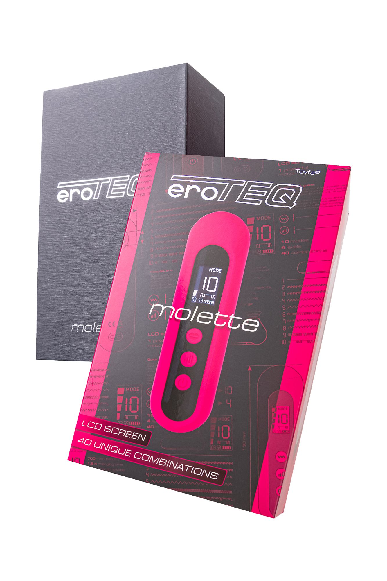 вакуум-волновой стимулятор eroteq molette, силикон, розовый, 13 см в России