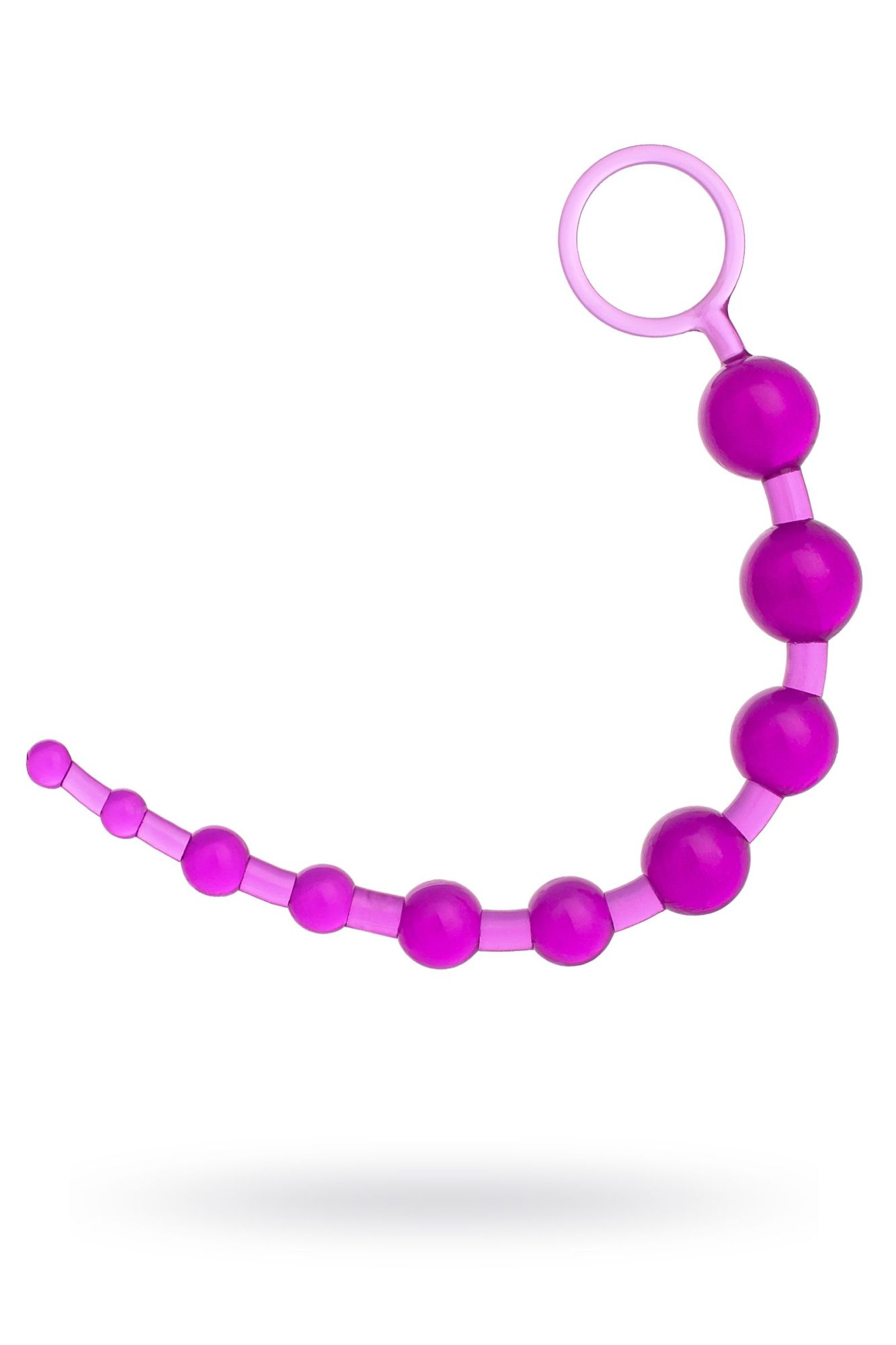 анальная цепочка toyfa, pvc, фиолетовый, 30 см в России