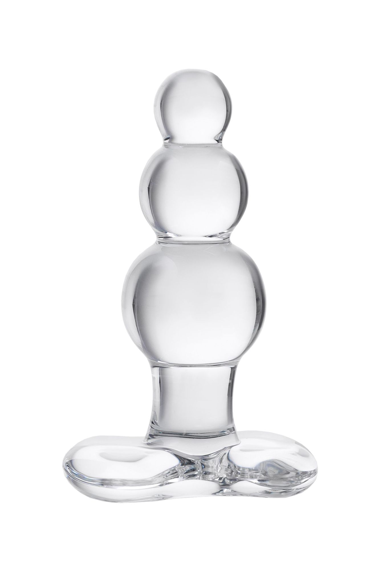 анальная втулка sexus glass, стекло, прозрачная, 10,5 см, ø 3,5 см в России