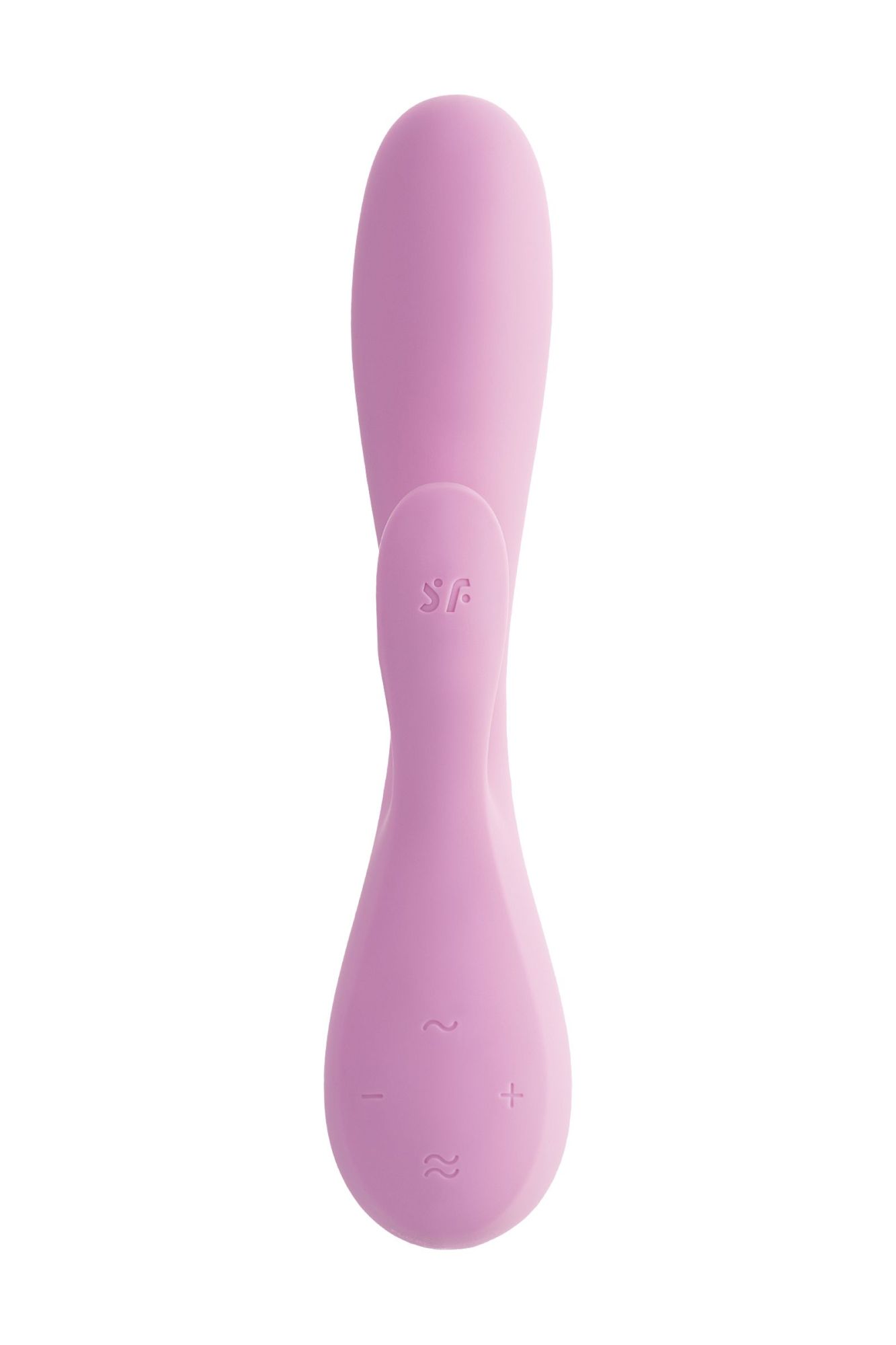нереалистичный вибратор satisfyer mono flex, силикон, розовый, 20,4 см. в России