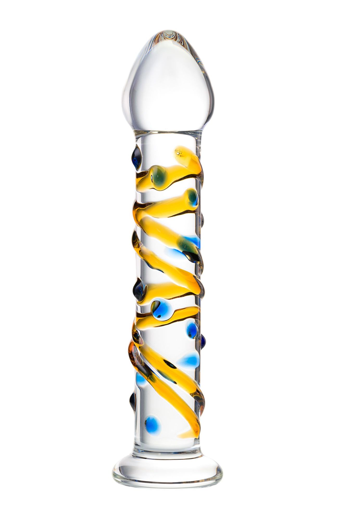 нереалистичный фаллоимитатор sexus glass, стекло, прозрачный, 17,5 см в России