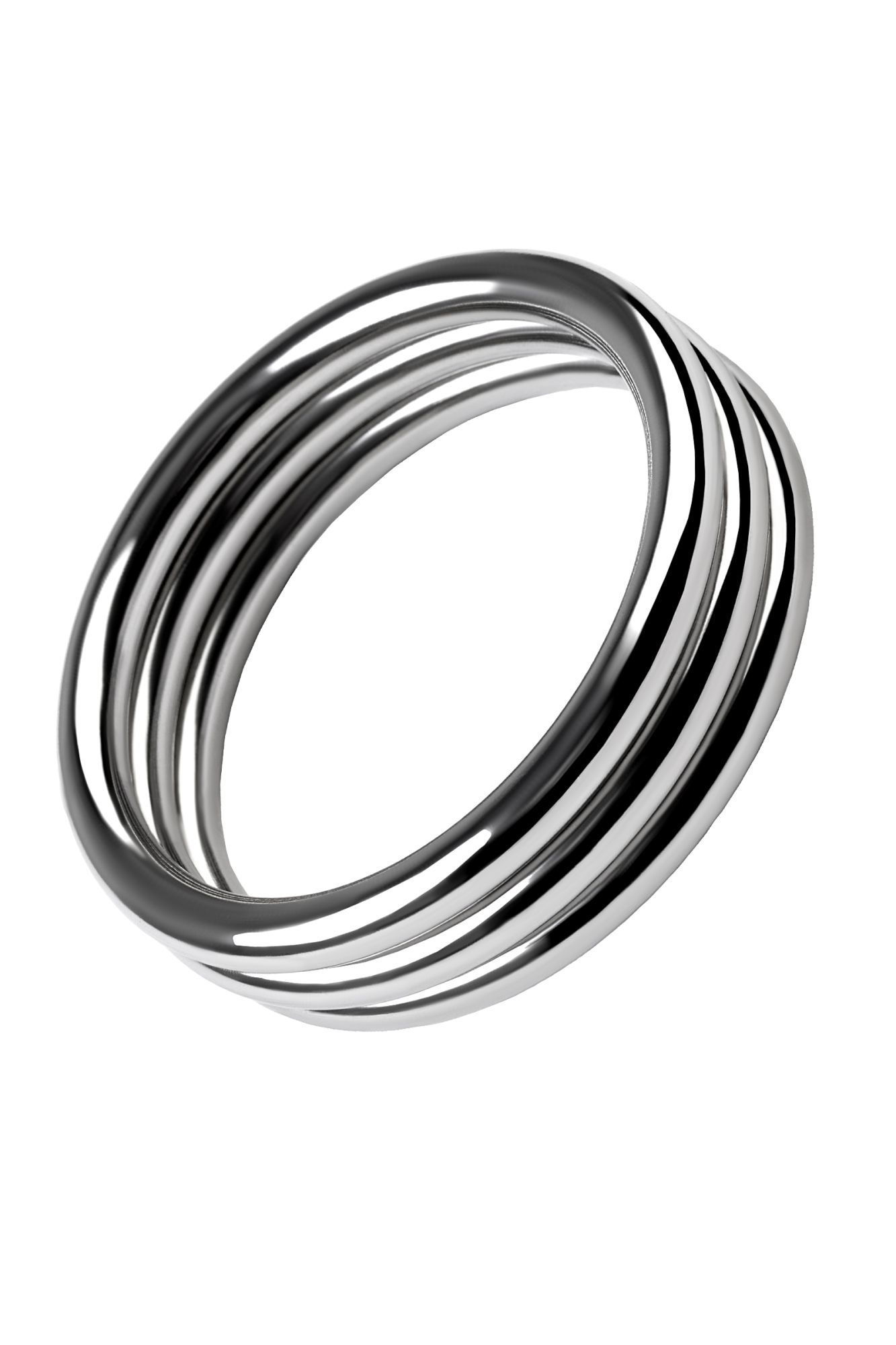 эрекционное кольцо на пенис toyfa metal, серебряное, ø 4,3 см в России