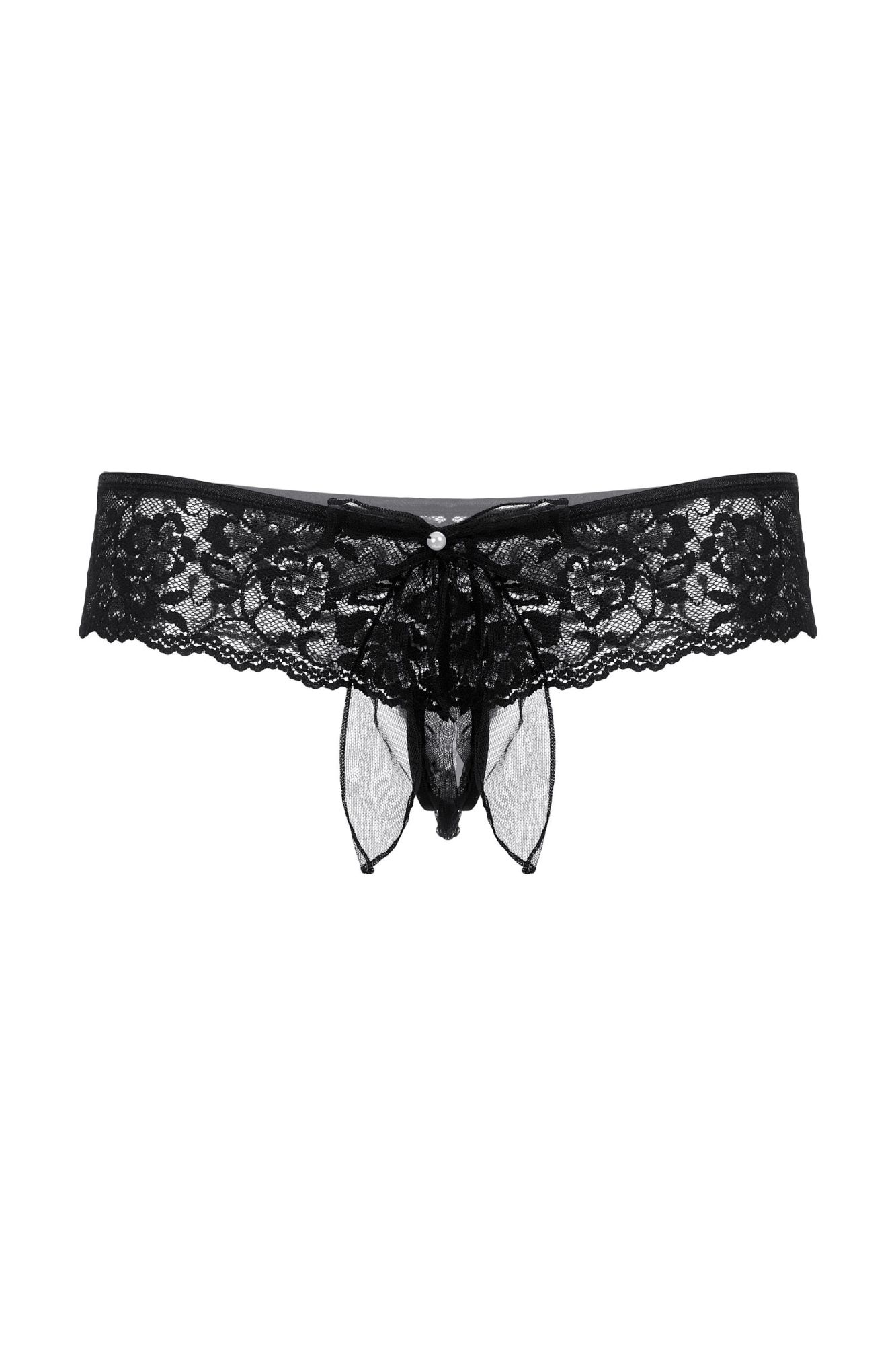 Эротическое шортики с бантиком открытые кружевные softline collection, черный, m/l в России