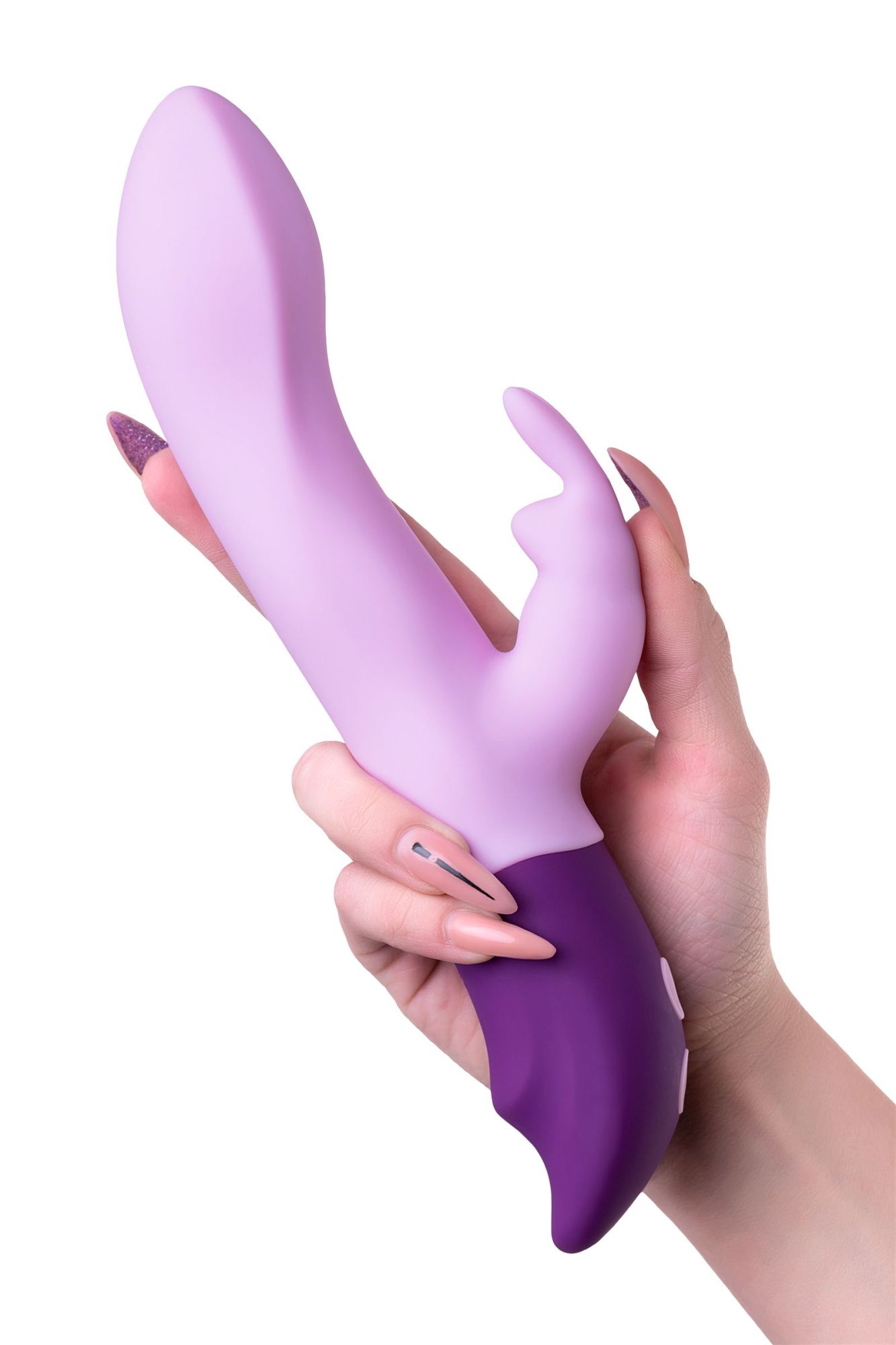 нереалистичный вибратор love to love hello rabbit, силикон, фиолетовый, 24,5 см. в России