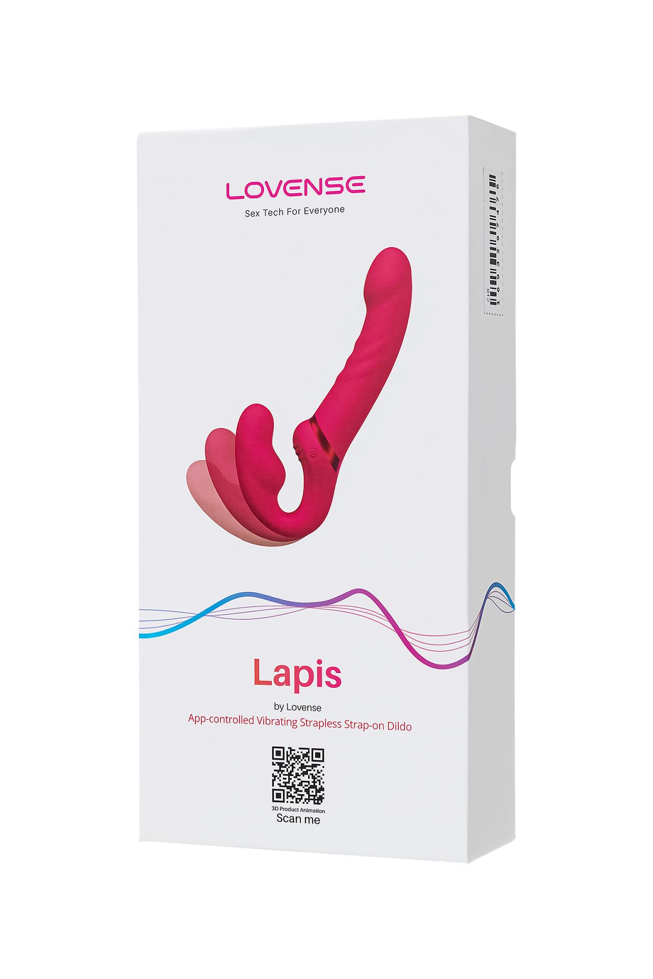 страпон lovense lapis, силикон, красный, 23 см в России