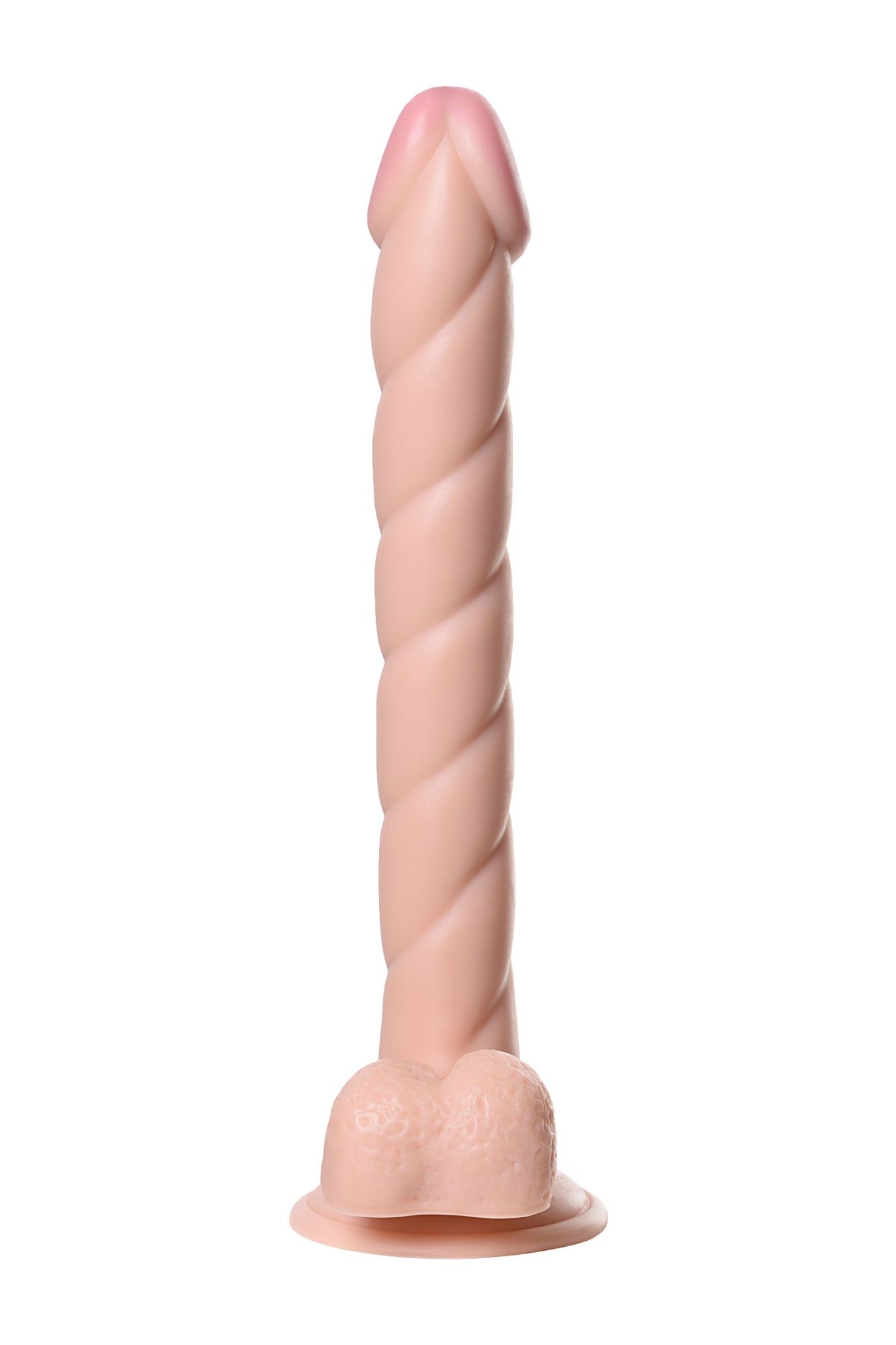 реалистичный фаллоимитатор toyfa realstick nude, pvc, телесный, 31,5 см в России