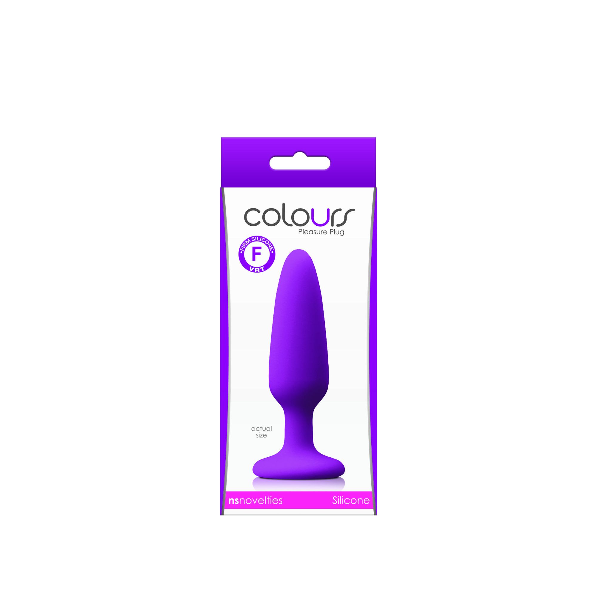 анальная пробка colours pleasures small plug, фиолетовая в России