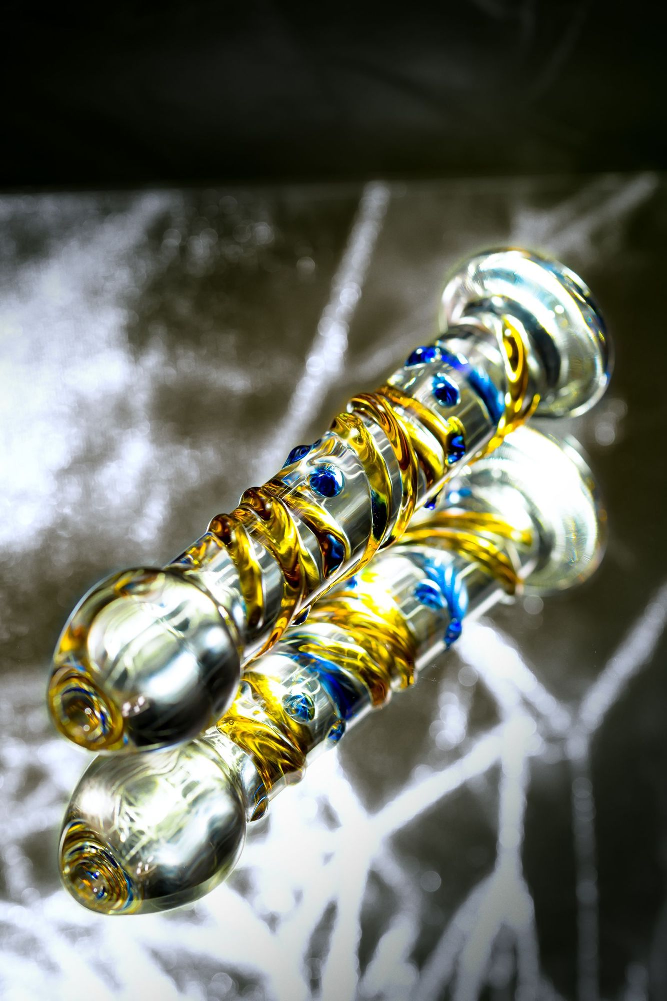 нереалистичный фаллоимитатор sexus glass, стекло, прозрачный, 17,5 см в России
