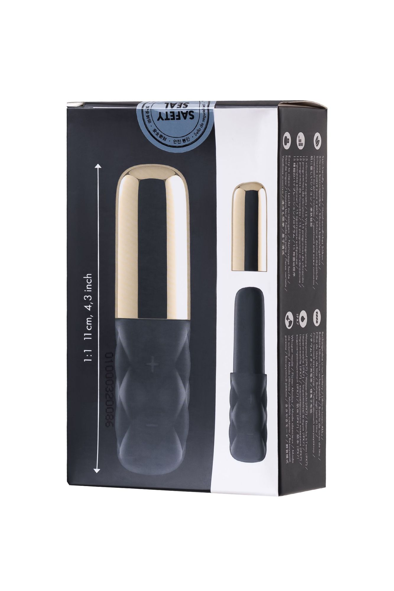 вибромассажер satisfyer sparkling darling, силикон, черный, 11,4 см. в России