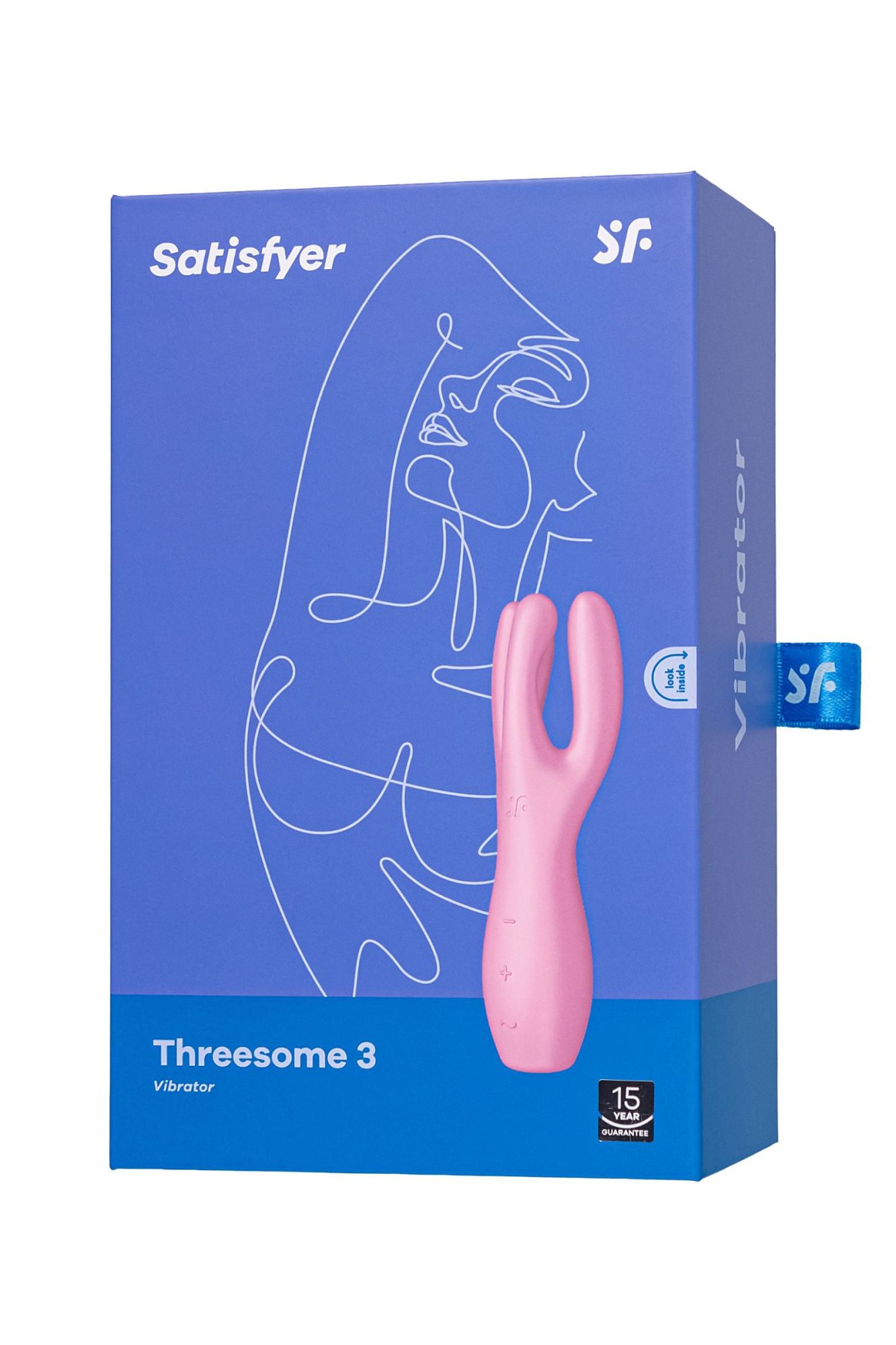 вибростимулятор satisfyer threesome 3, силикон, розовый, 14 см в России