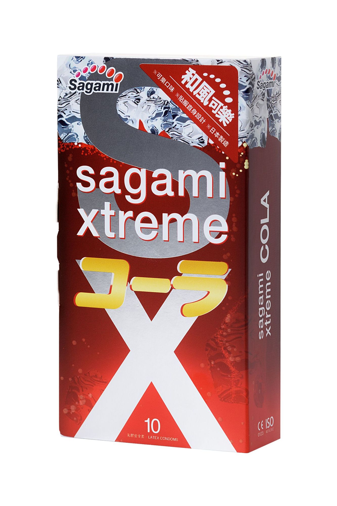 презервативы sagami, xtreme, cola, латекс, 19 см, 5,2 см, 10 шт. в России