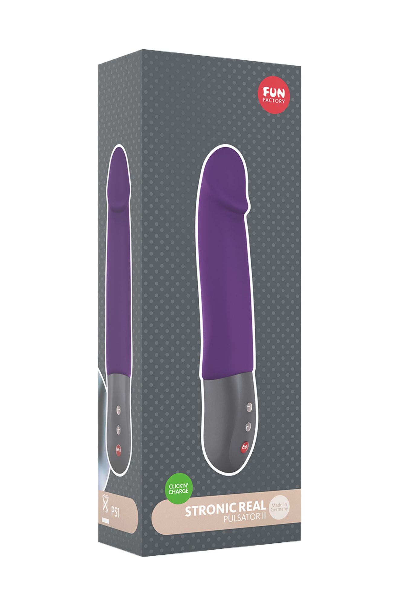 пульсатор fun factory stronic real, силикон, фиолетовый, 20,8 см в России