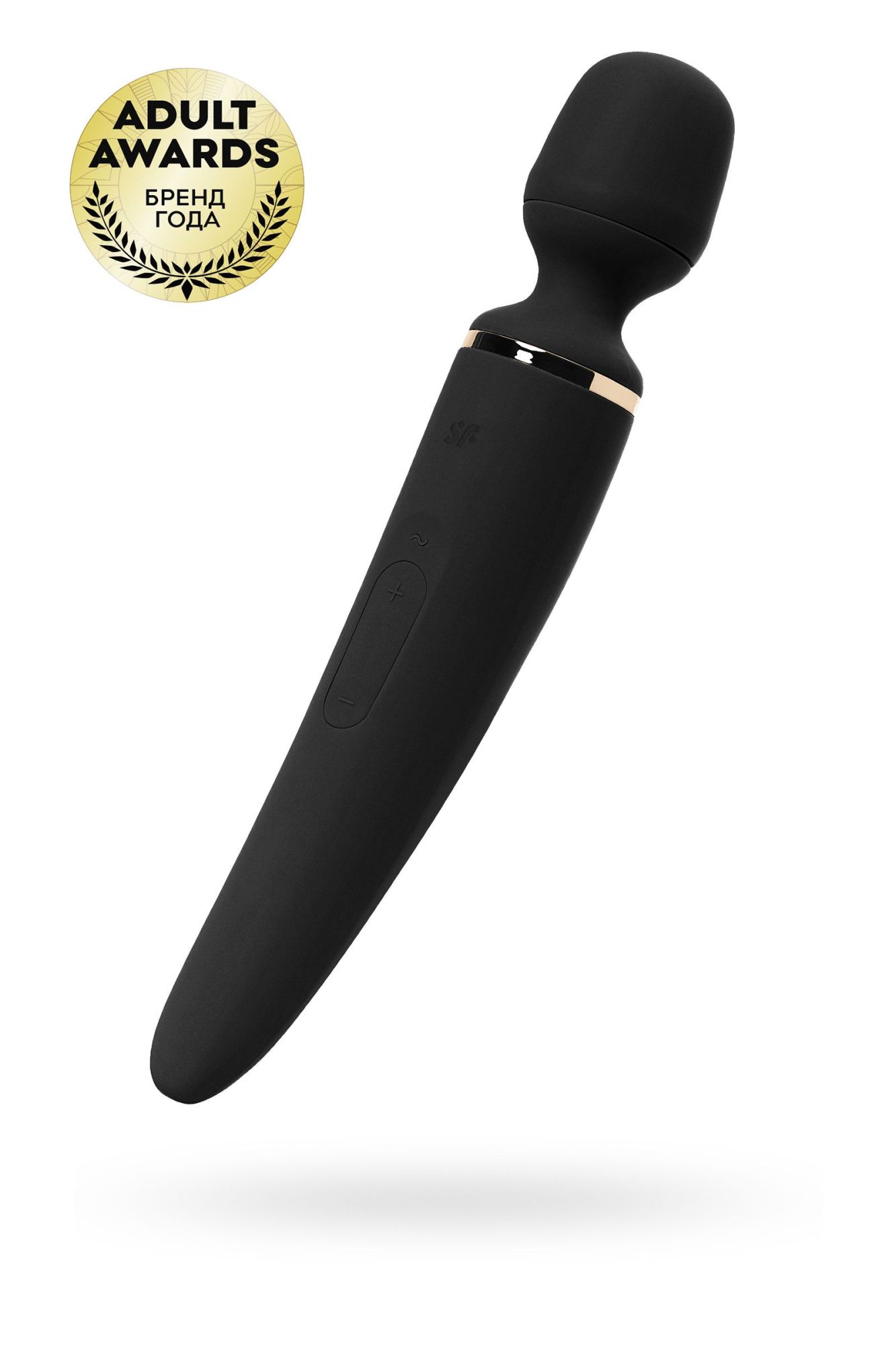 нереалистичный вибратор satisfyer woman wand, abs пластик, черный, 34 см. в России