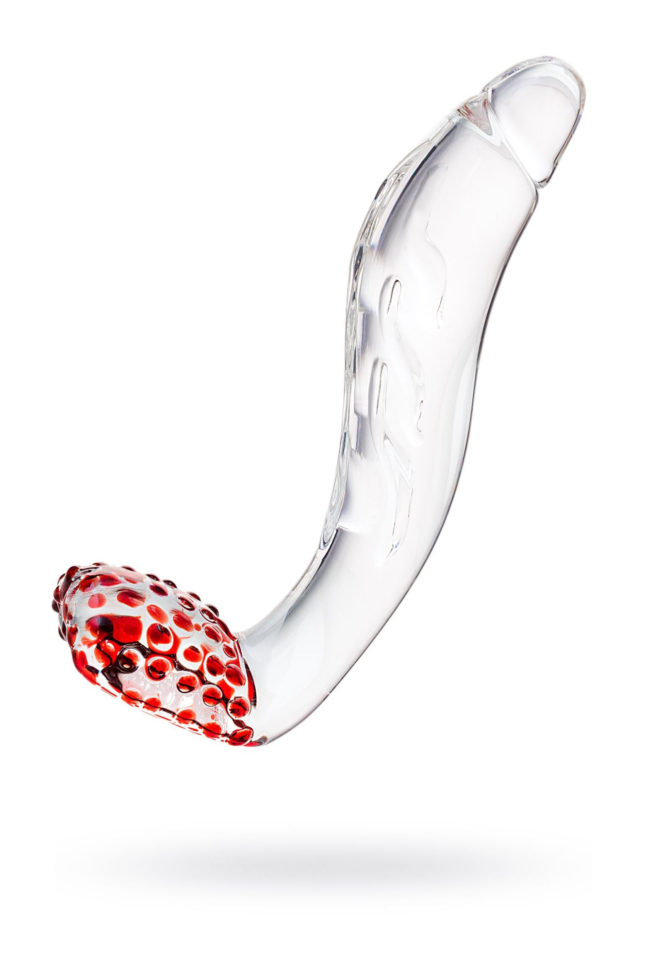 нереалистичный фаллоимитатор sexus glass, стекло, прозрачный, 17,5 см в России