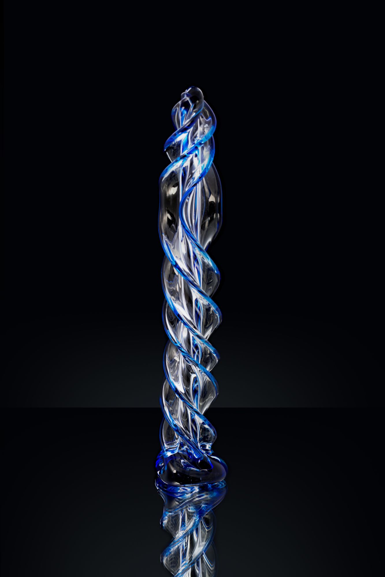 нереалистичный фаллоимитатор sexus glass, стекло, прозрачный, 18,5 см в России