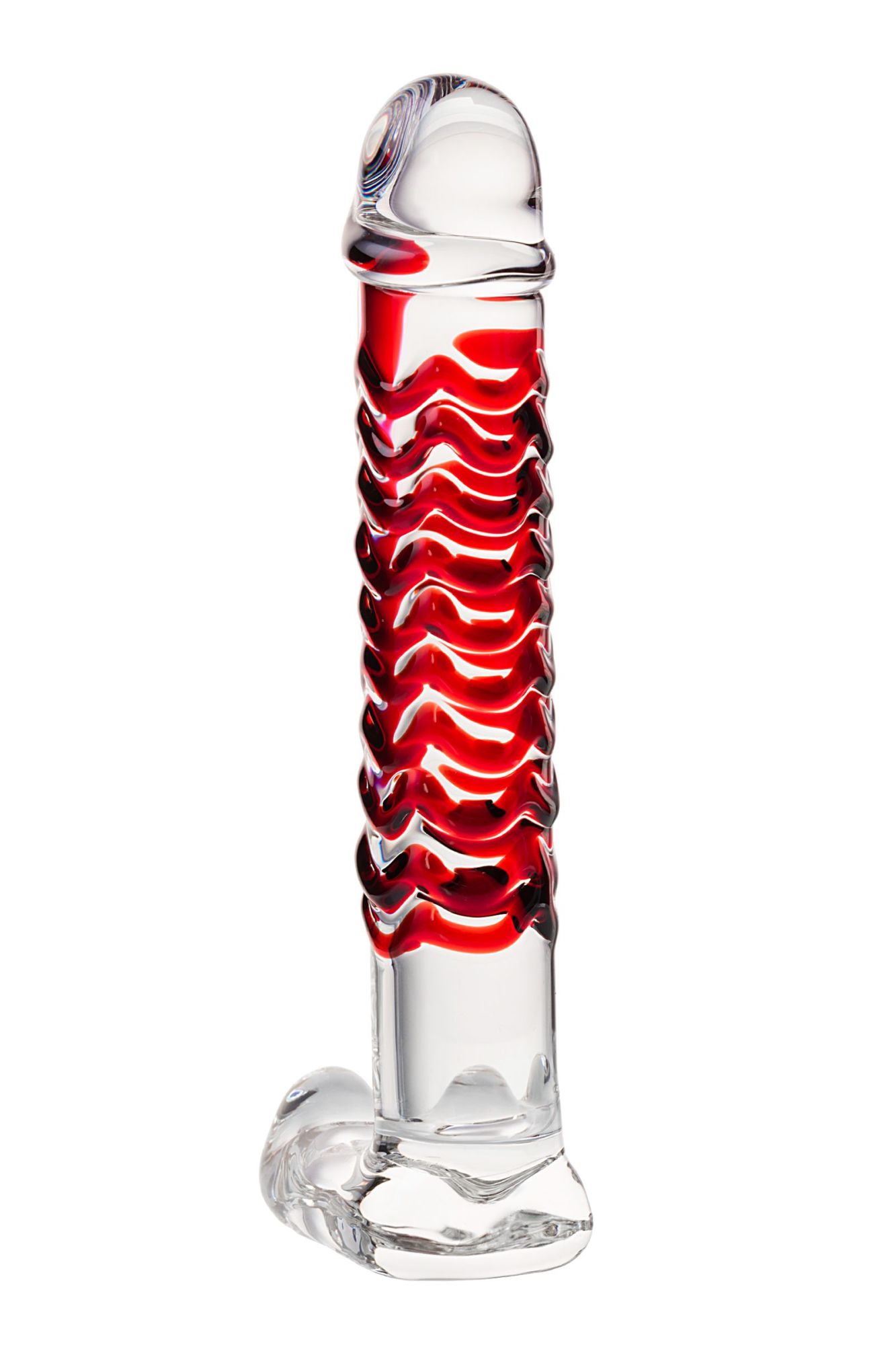 нереалистичный фаллоимитатор sexus glass, стекло, прозрачный, 16 см в России
