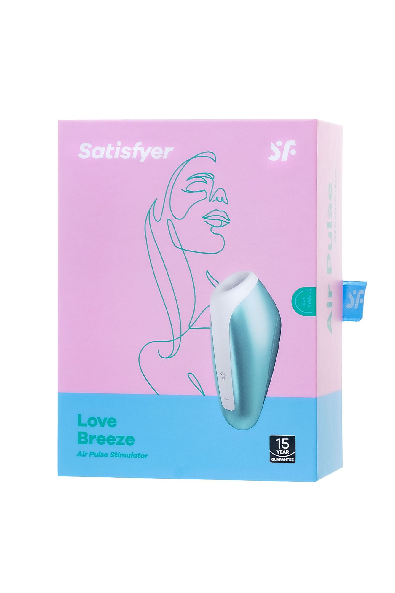 вакуум-волновой бесконтактный стимулятор клитора satisfyer love breeze, силикон, голубой, 9,5 см. в России