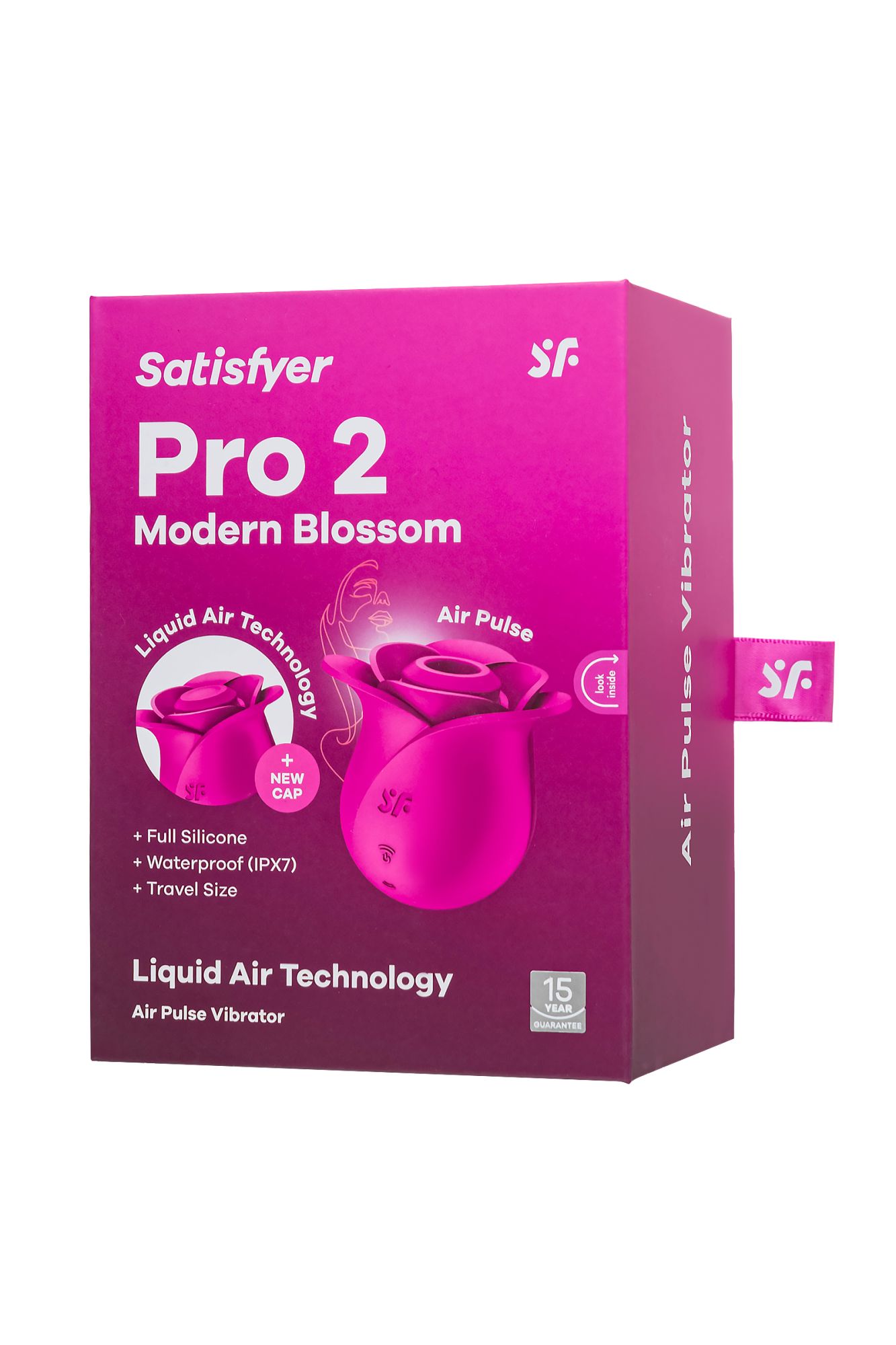 вакуум-волновой стимулятор клитора satisfyer pro 2 modern blossom, силикон, бордовый в России