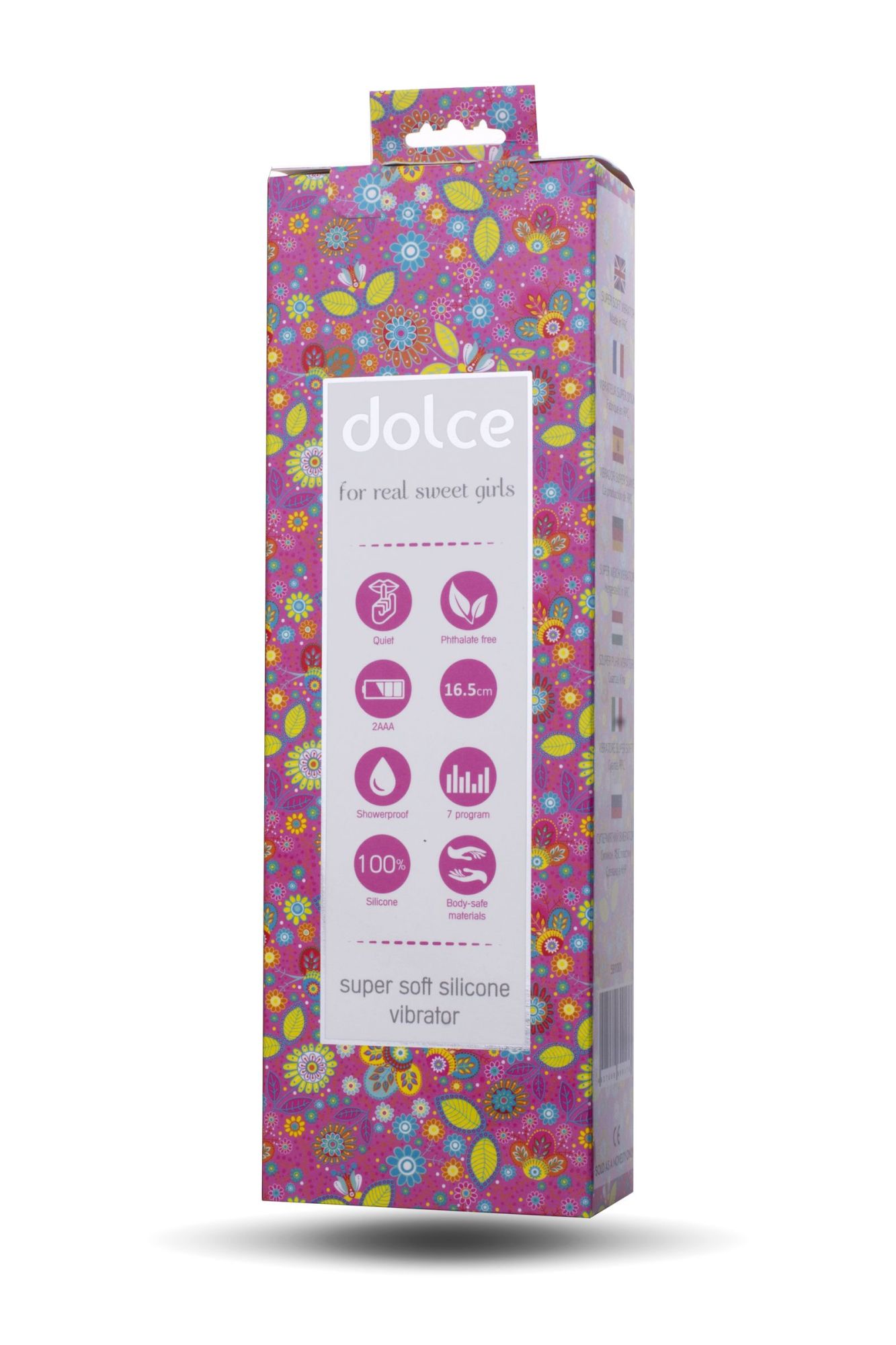 вибратор toyfa dolce leo, силикон, розовый, 16,5см в России