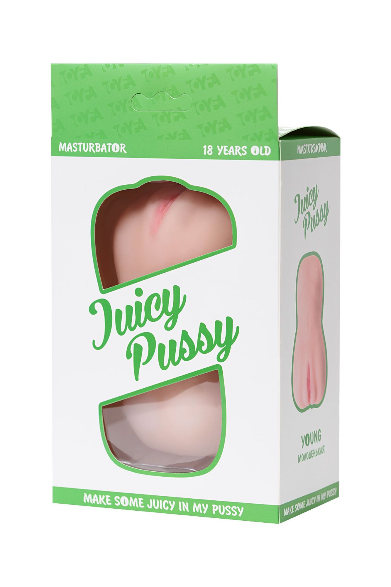 мастурбатор реалистичный toyfa juicy pussy, young, вагина, tpr, телесный, 14,5 см в России