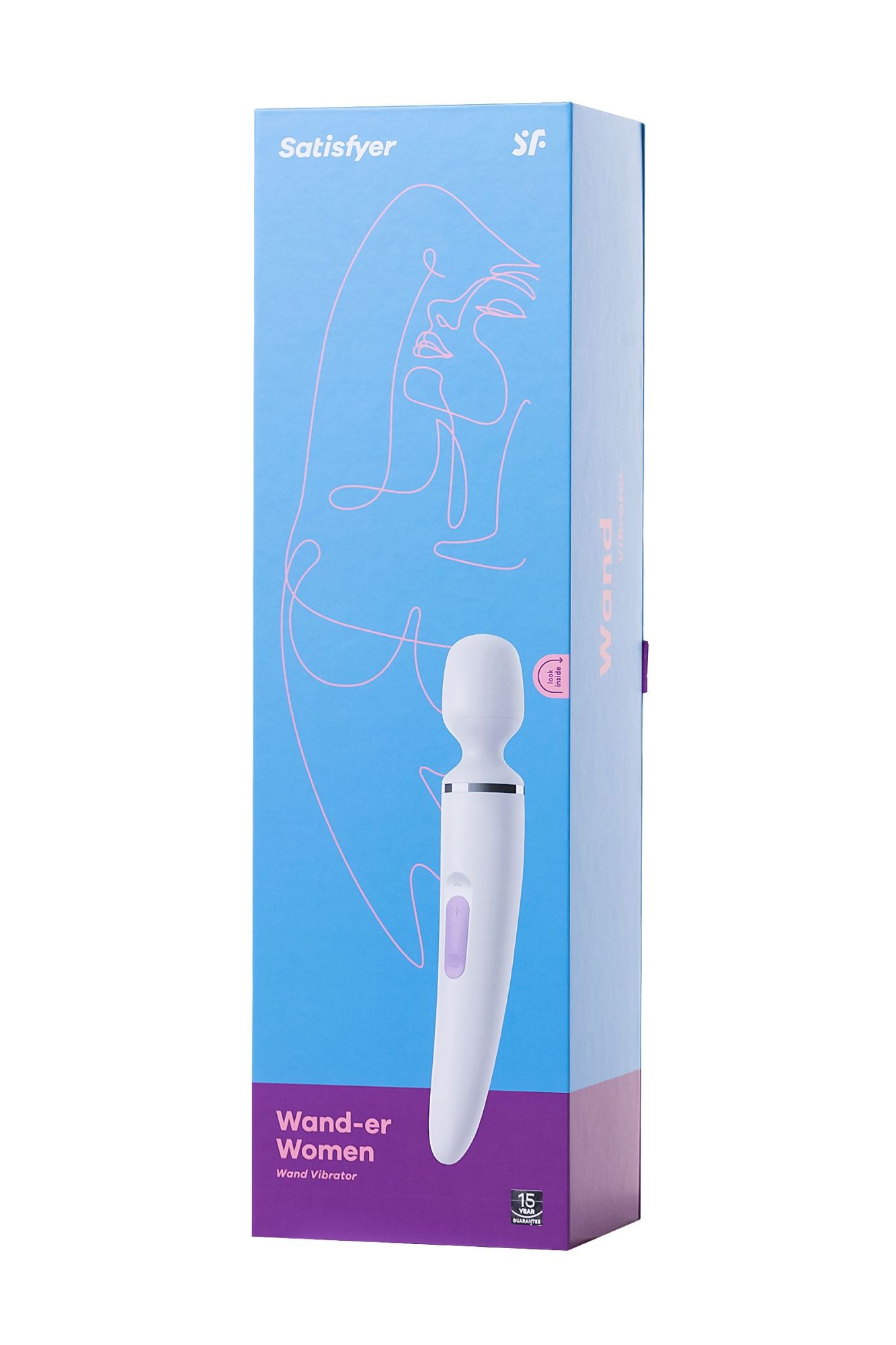 нереалистичный вибратор satisfyer woman wand, abs пластик, белый, 34 см. в России