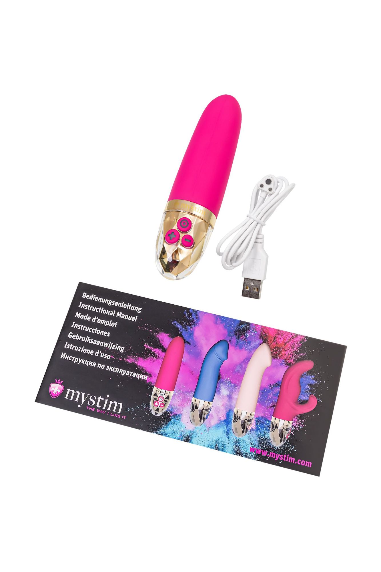 вибратор mystim sleak freak силикон, красный, 14,5 см в России