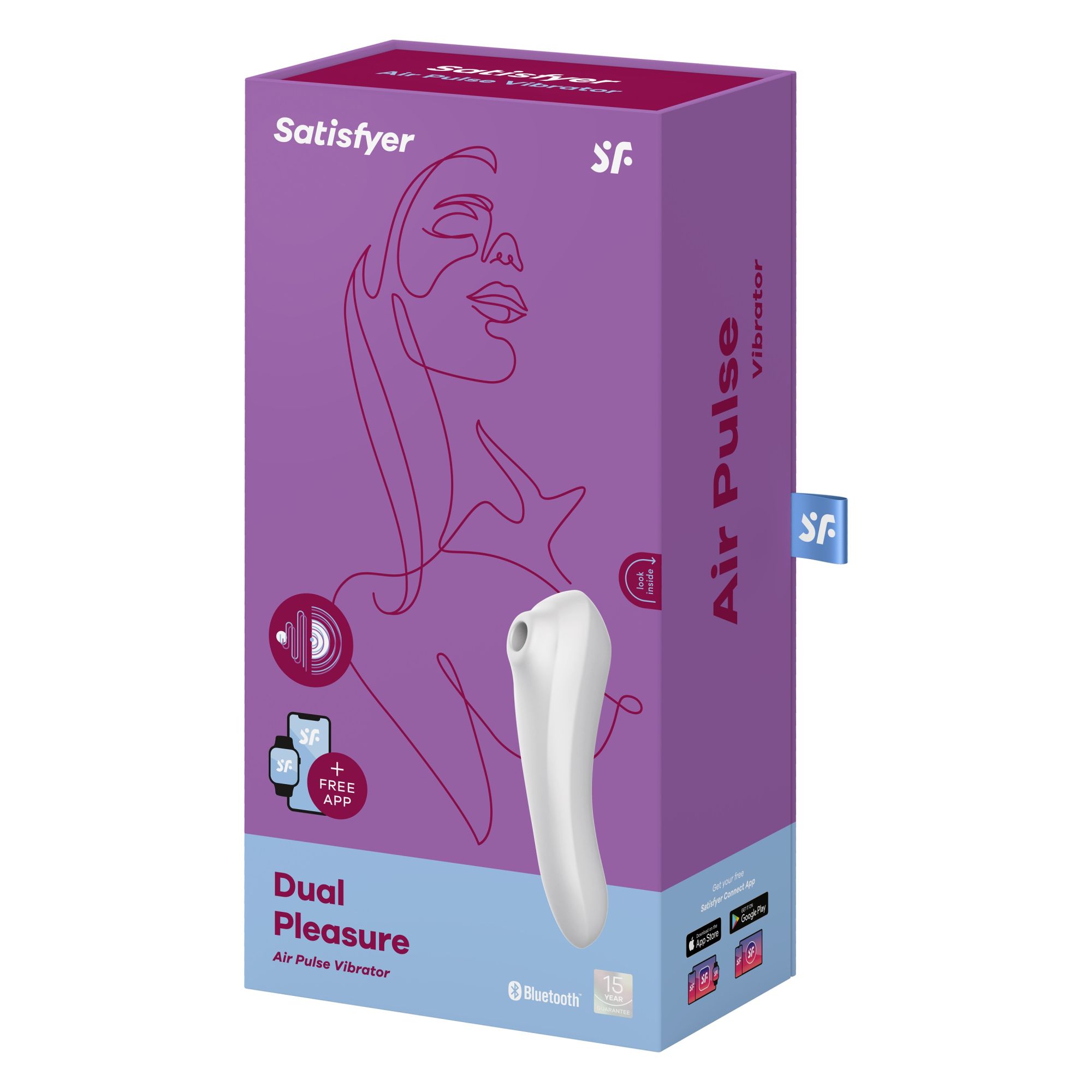вакуумный массажер satisfyer dual pleasure white 003092sa в России
