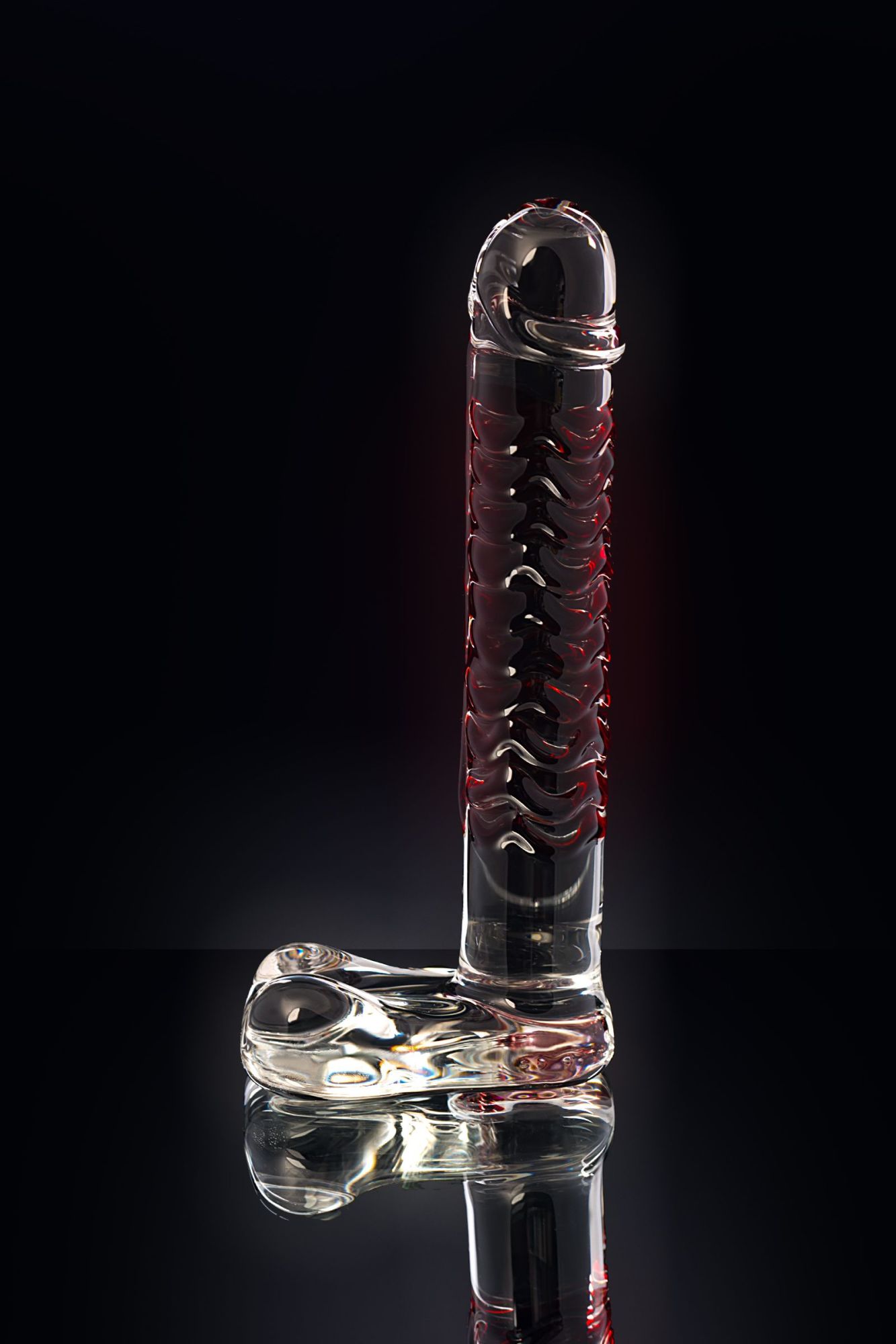 нереалистичный фаллоимитатор sexus glass, стекло, прозрачный, 16 см в России