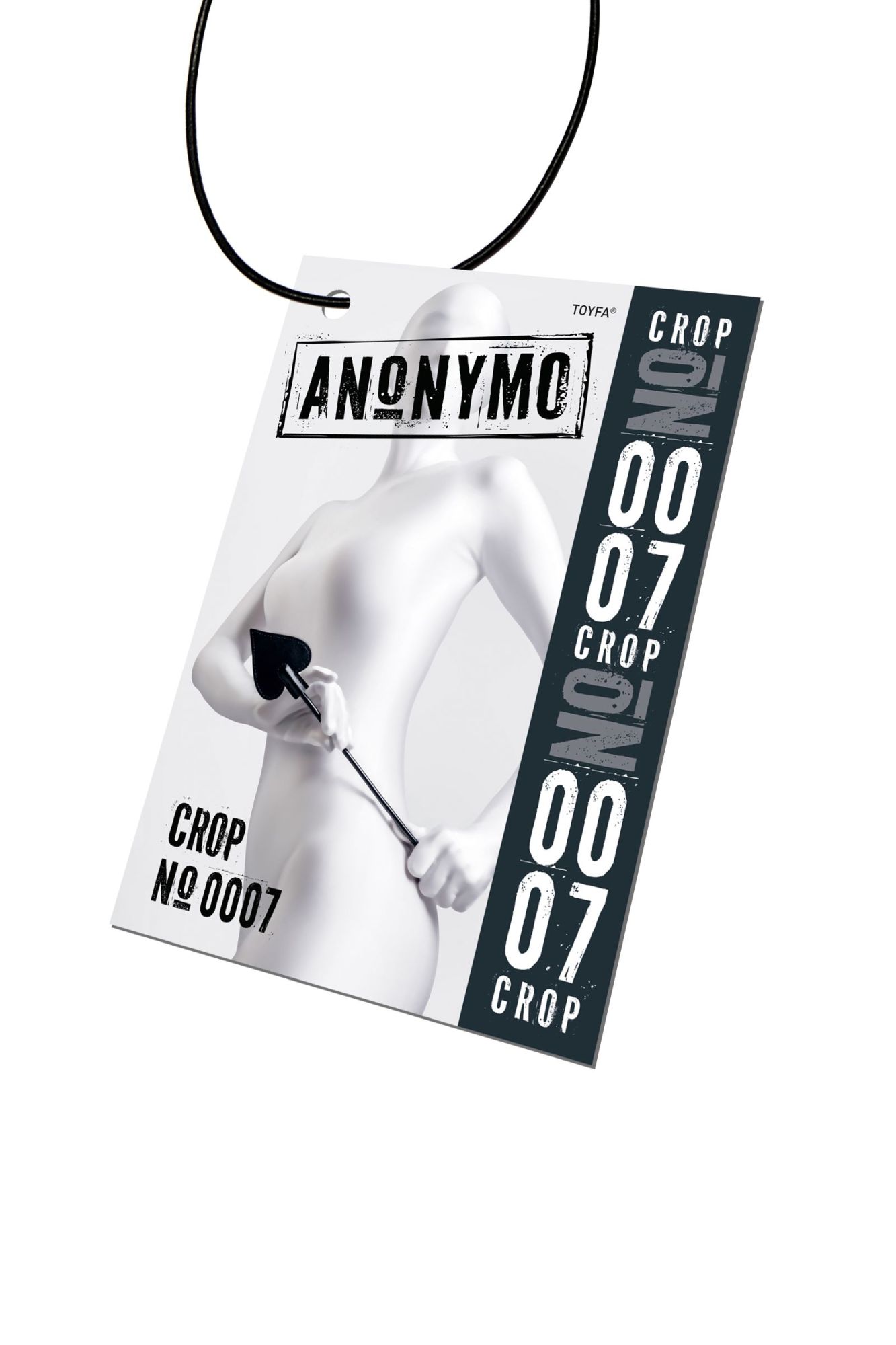 стек anonymo #0007, pu кожа, чёрный, 36 см в России