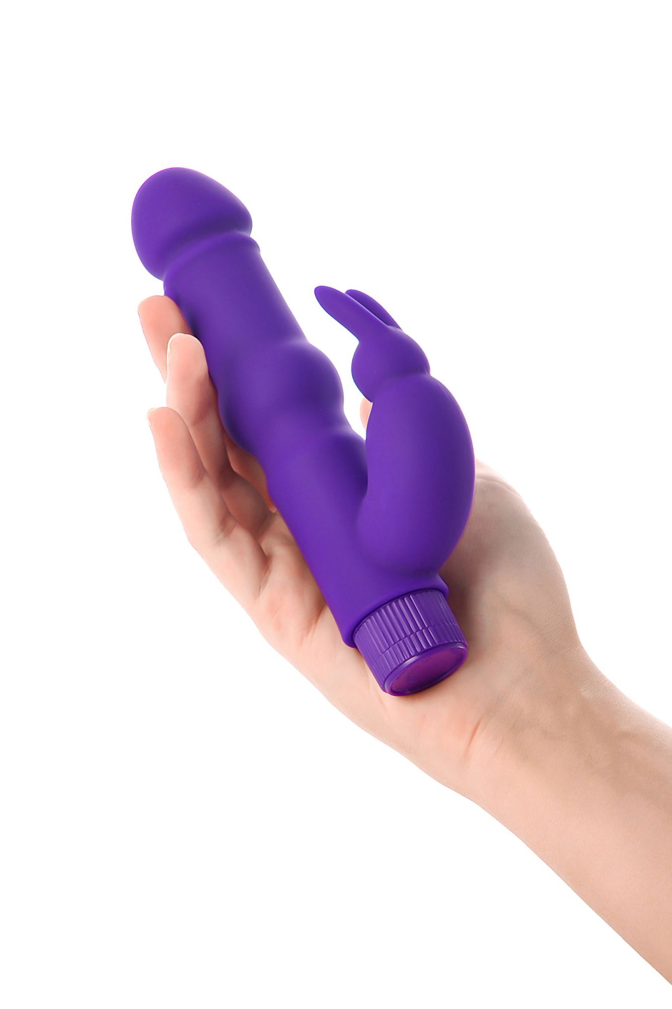 нереалистичный вибратор toyfa a-toys, силикон, фиолетовый, 18 см в России
